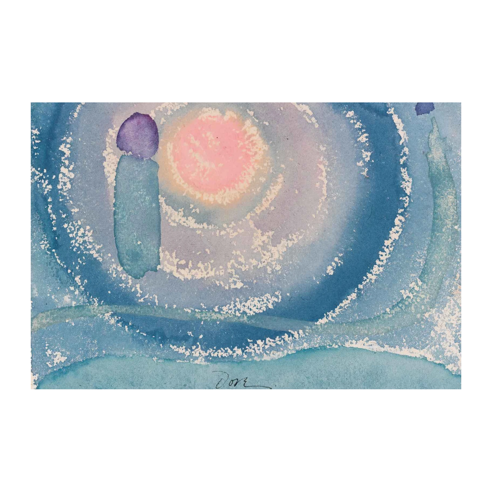 Mystic Aura Abstract Watercolor Wall Art