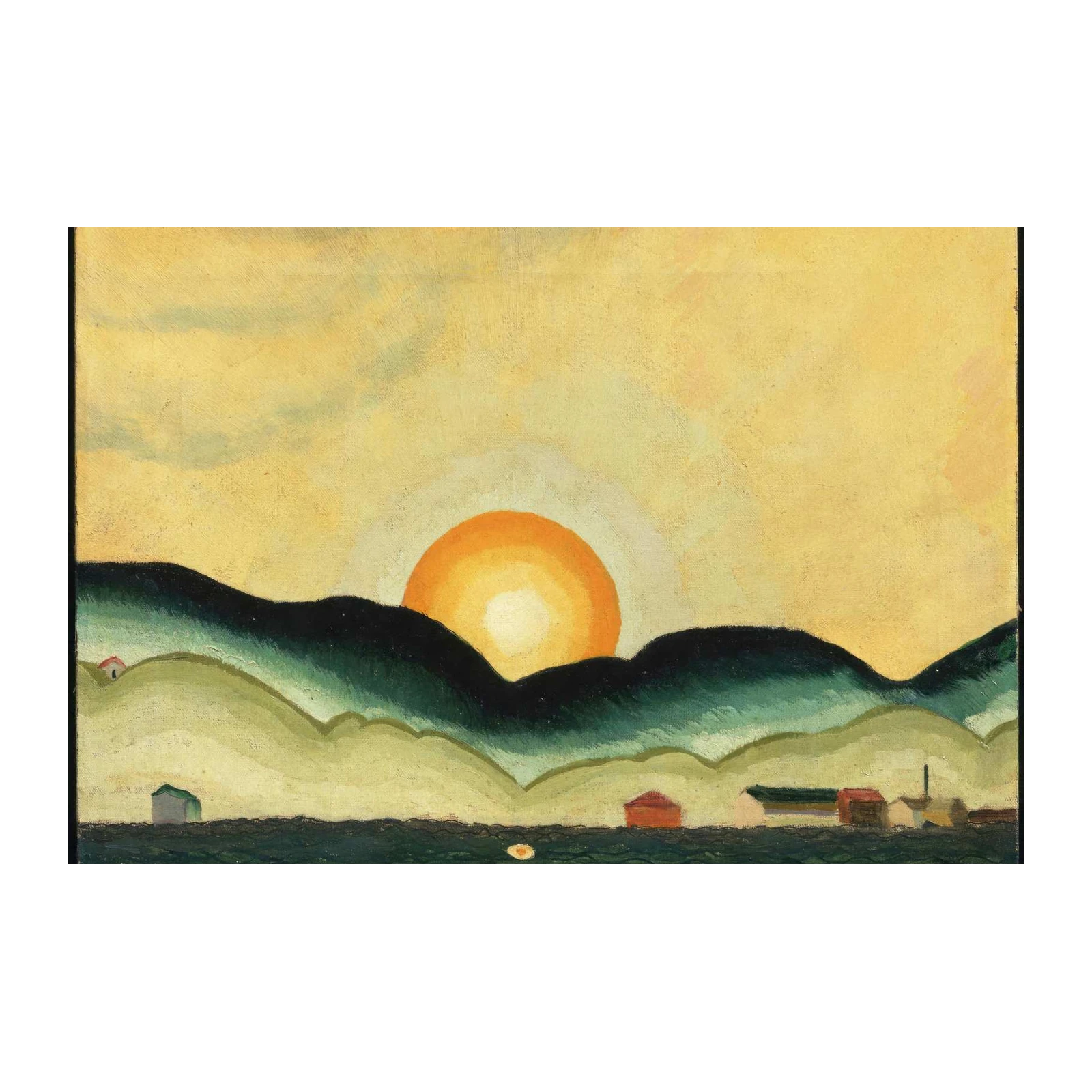 Serene Sunrise Landscape Wall Art - Modern Wall Art