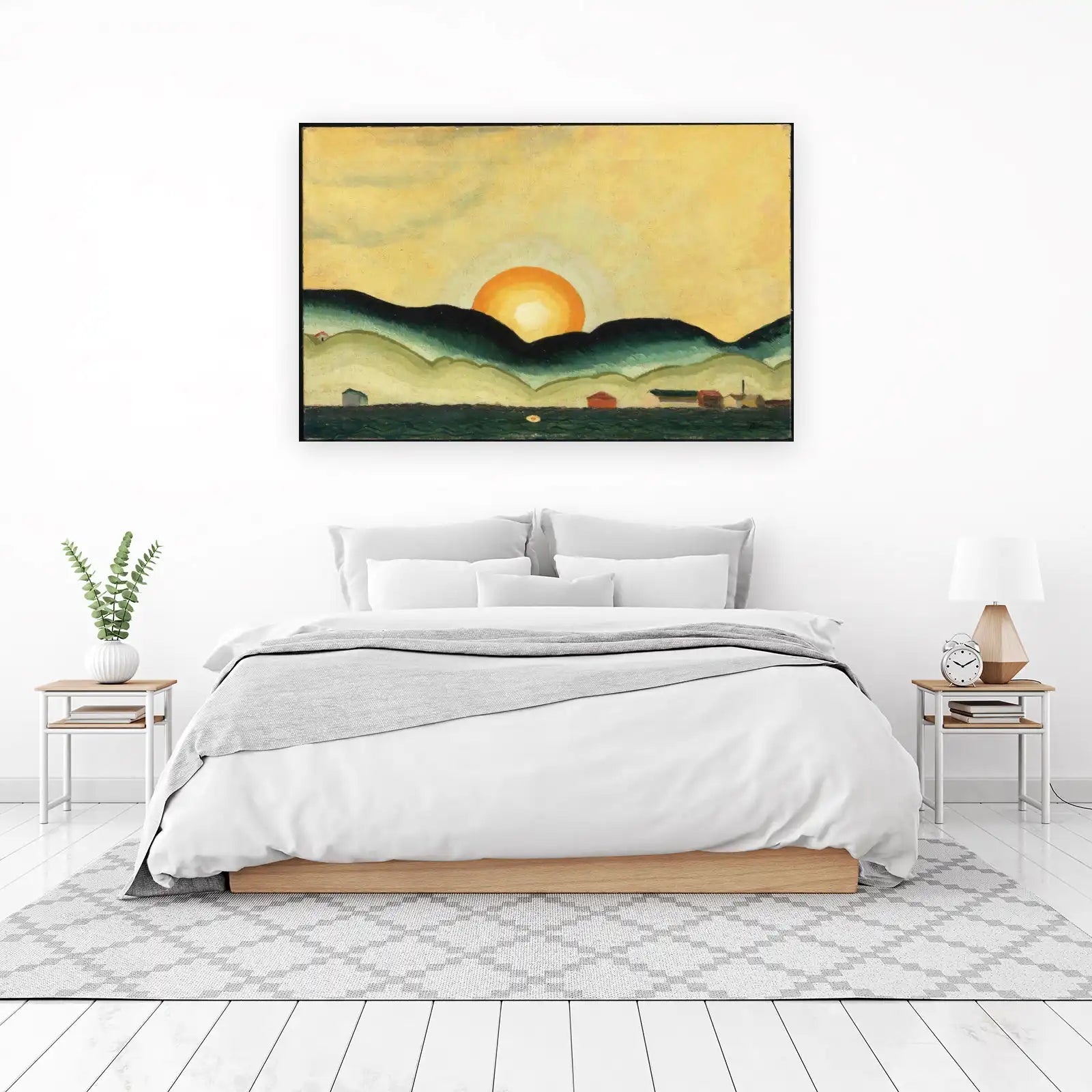 Serene Sunrise Landscape Wall Art - Modern Wall Art