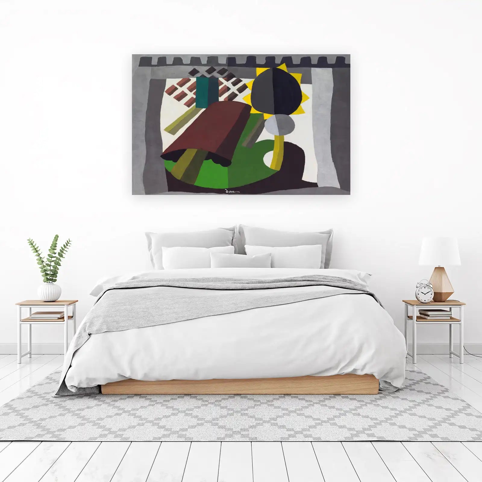 Abstract Geometric Still Life Wall Art