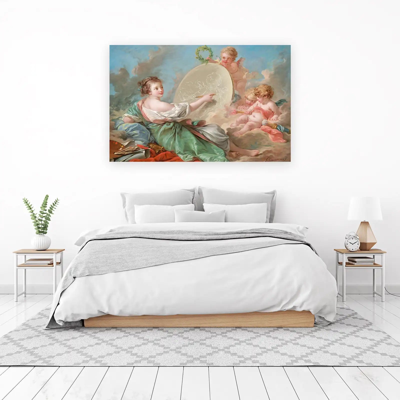 Allegory of Painting Cherubs Wall Art