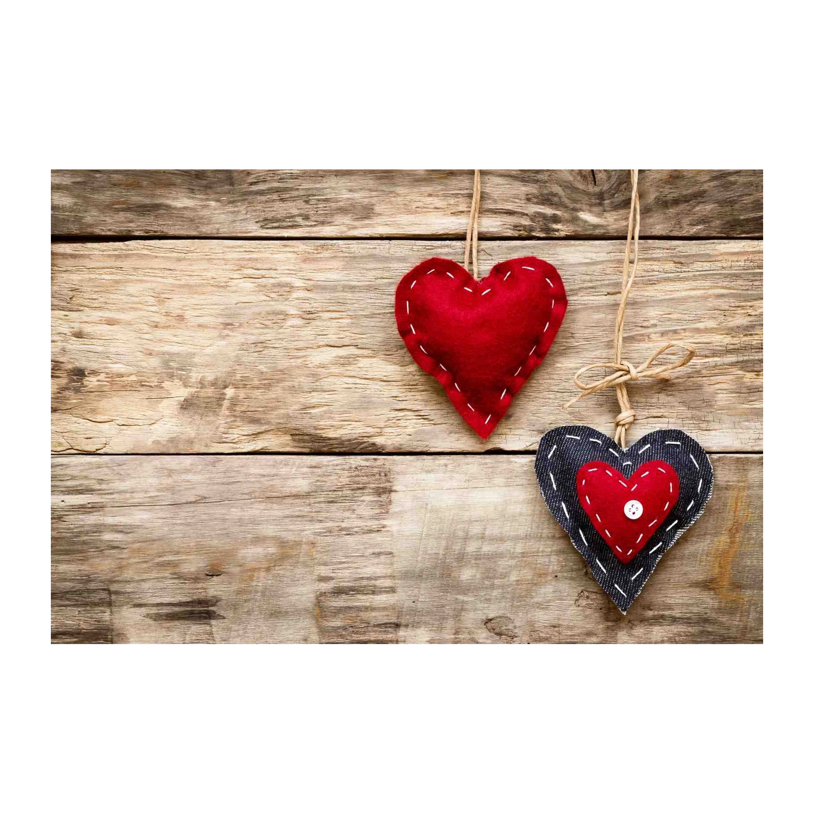Charming Hearts Rustic Love Wall Art