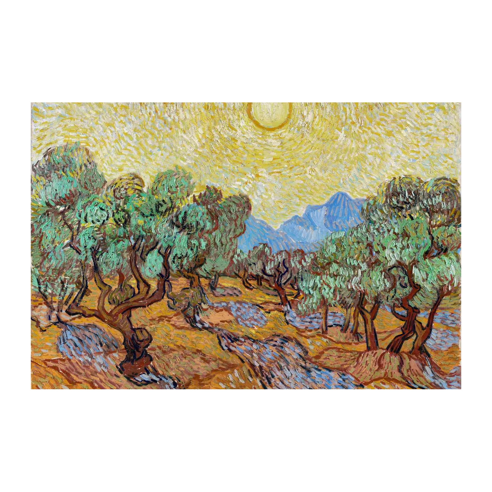 Vibrant Olive Grove by Van Gogh Wall Art