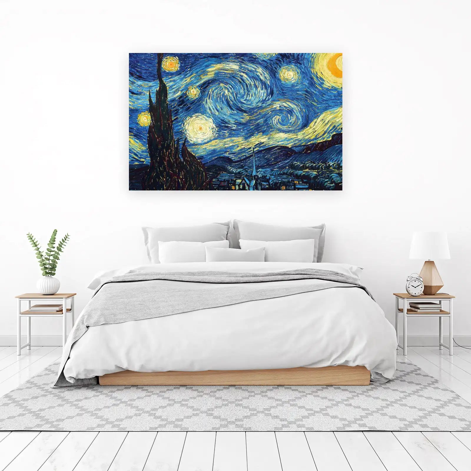 Van Gogh Starry Night Swirls Wall Art