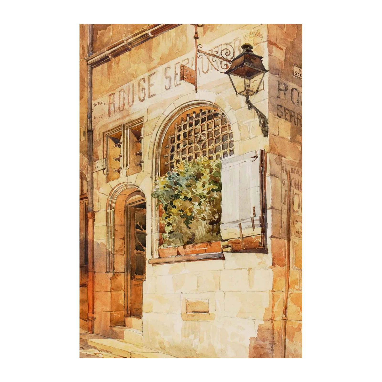 Parisian Charm: European Street Scene Wall Art