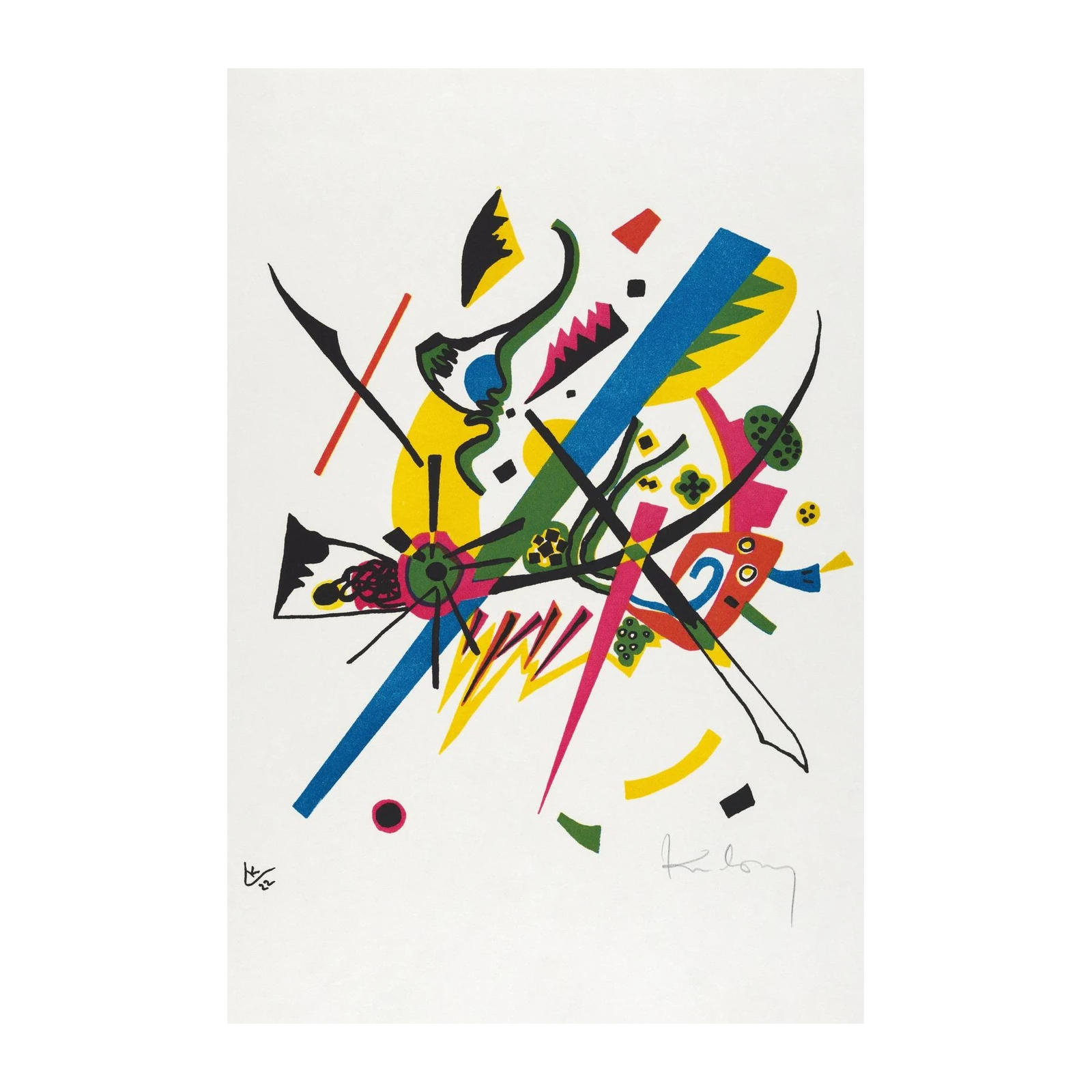 Vibrant Abstract Composition Wall Art