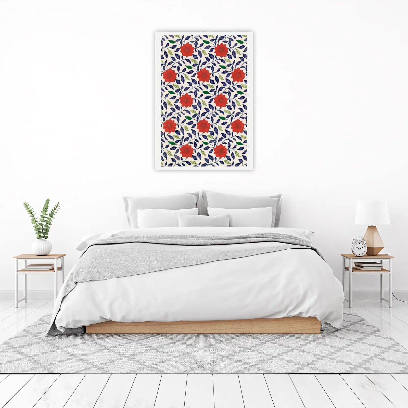 Vibrant Floral Pattern Wall Art