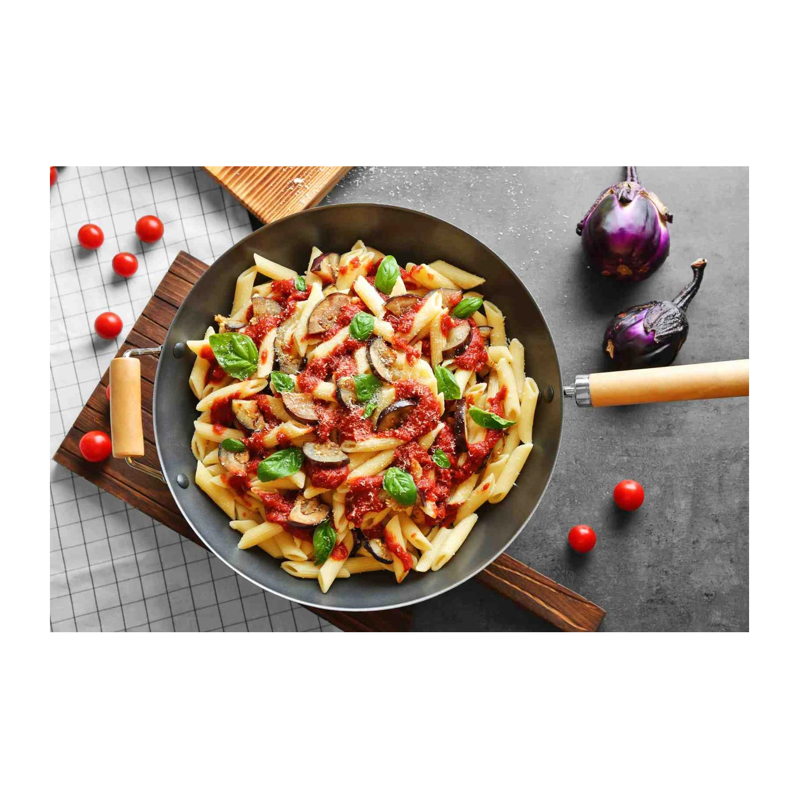 Delicious Penne with Eggplant Wall Art