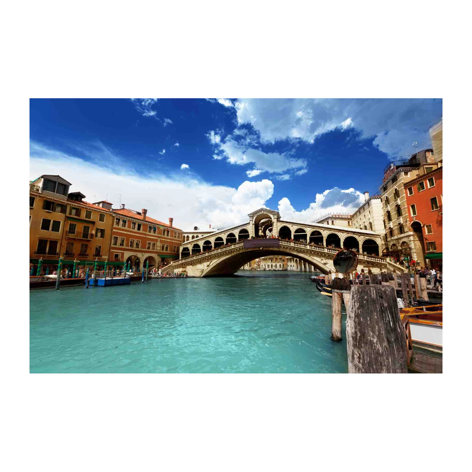 Venice Rialto Bridge Turquoise Water Wall Art
