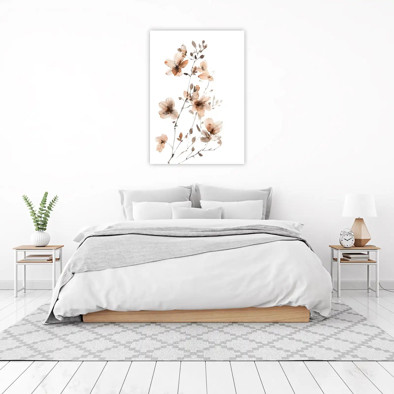 Ethereal Blossom Watercolor Wall Art Wall Art