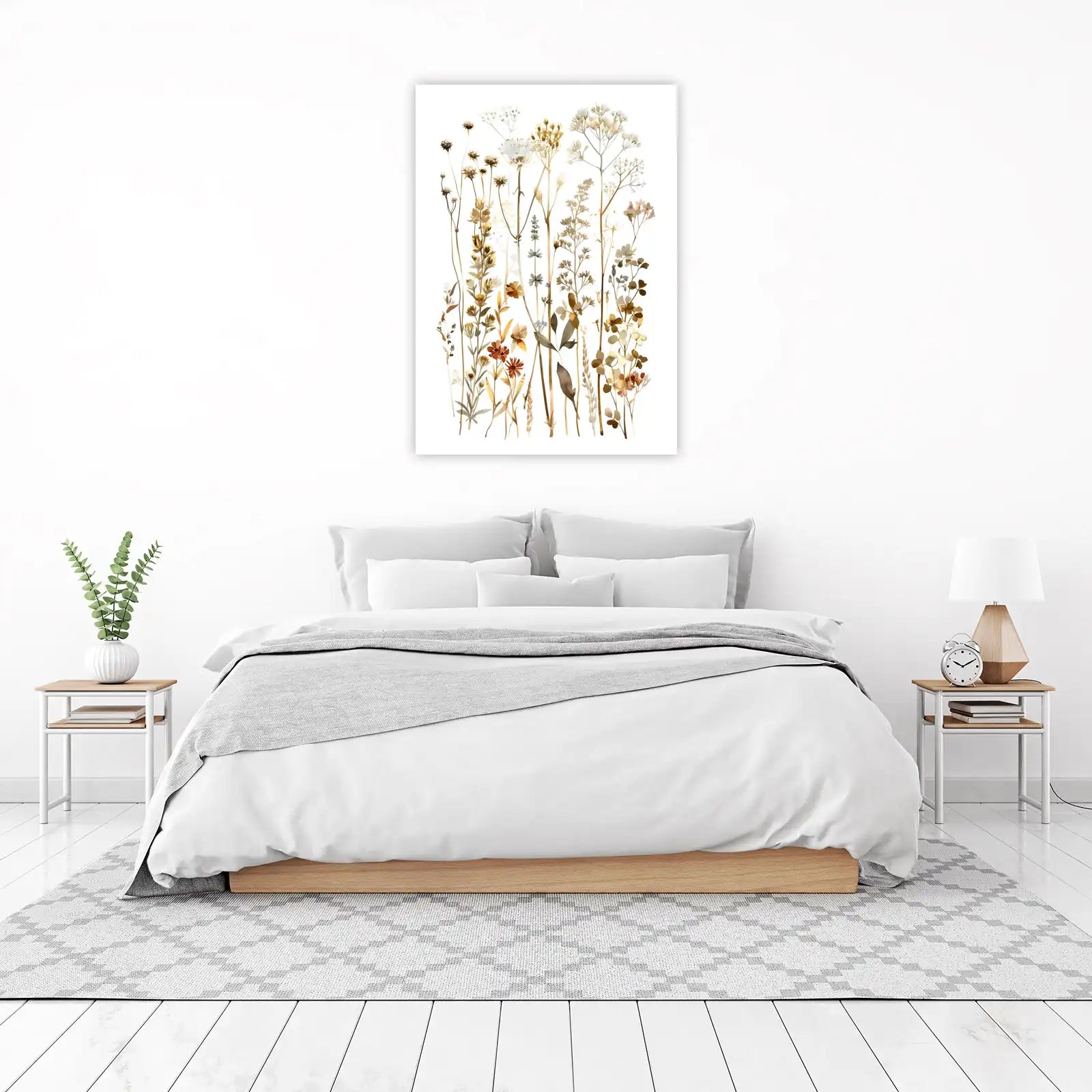 Ethereal Meadow Botanical Watercolor Wall Art