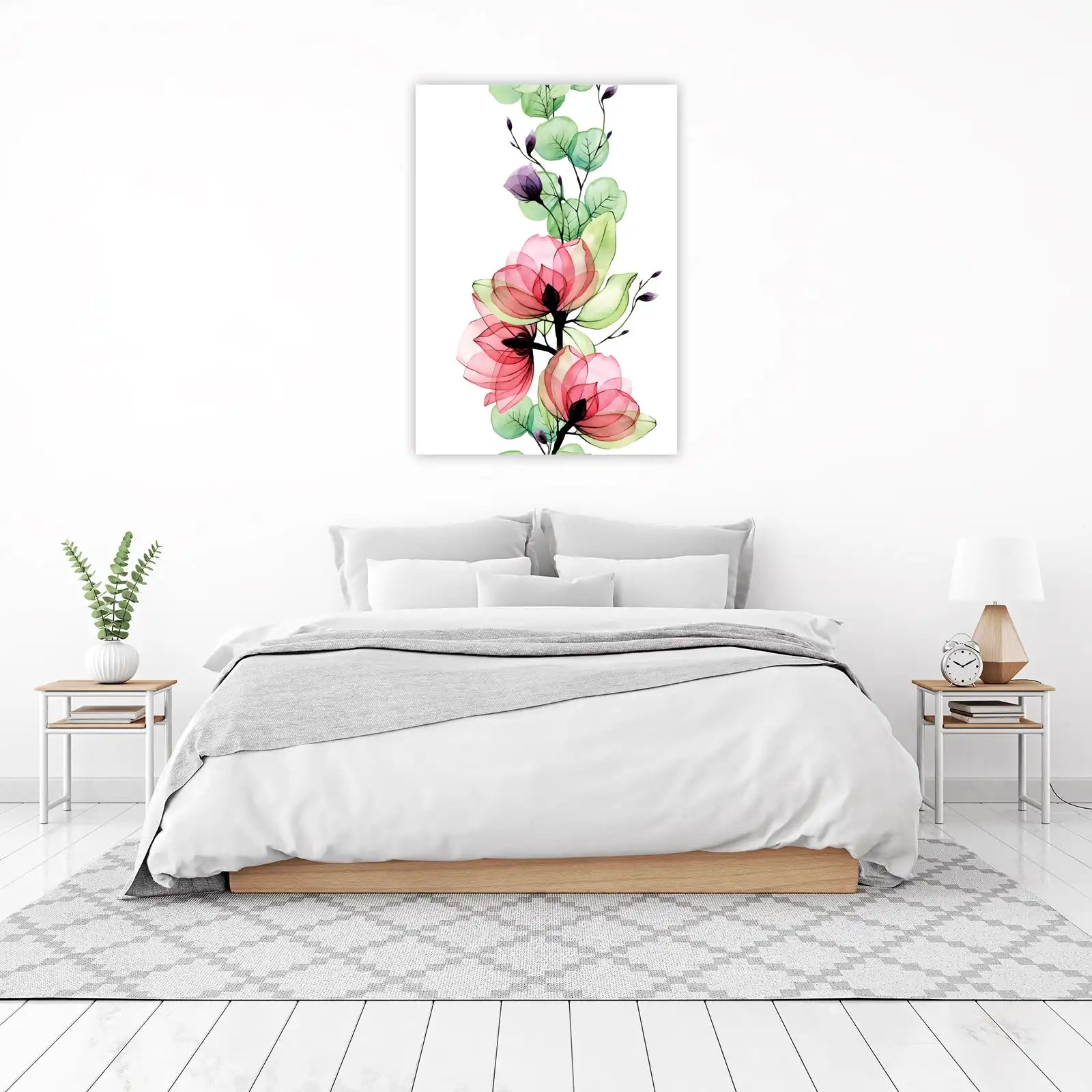 Ethereal Floral Watercolor Botanical Wall Art