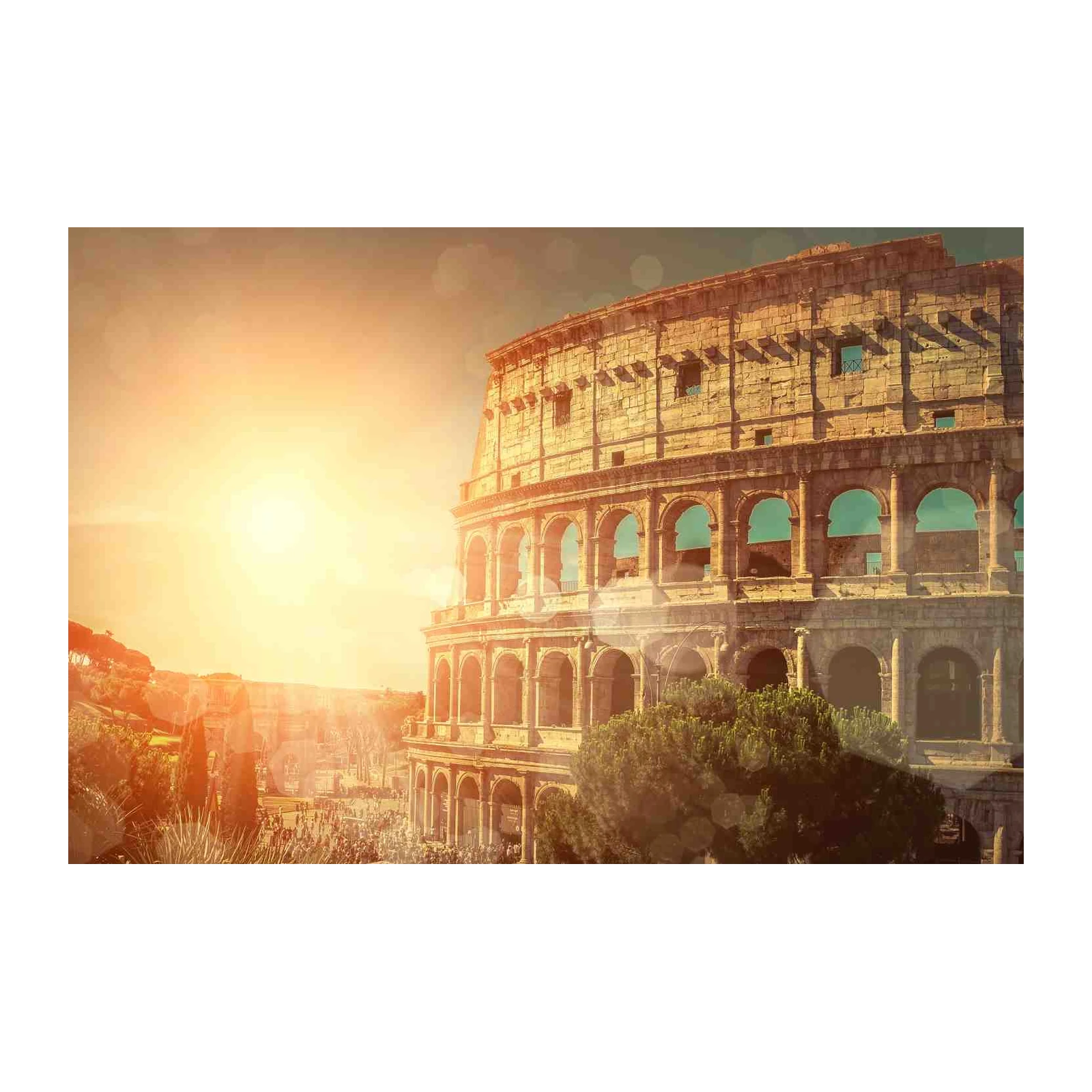 Colosseum Sunset Wall Art | Rome Art