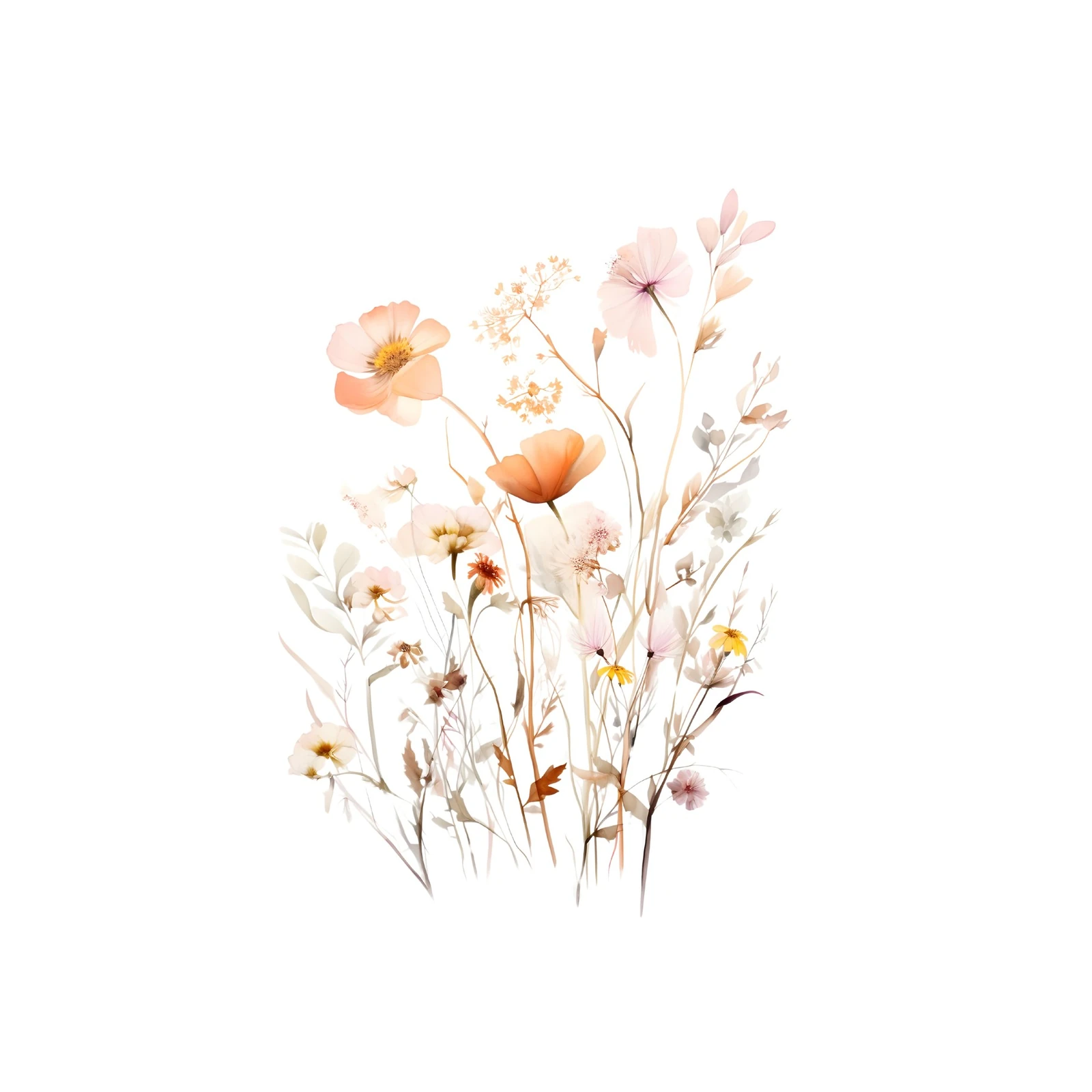 Delicate Wildflower Meadow Wall Art