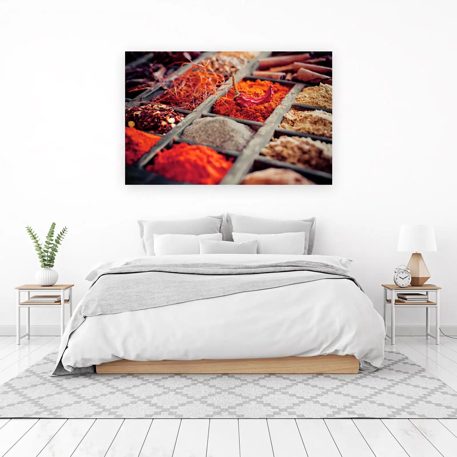 Vibrant Spice Mix & Chili Wall Art