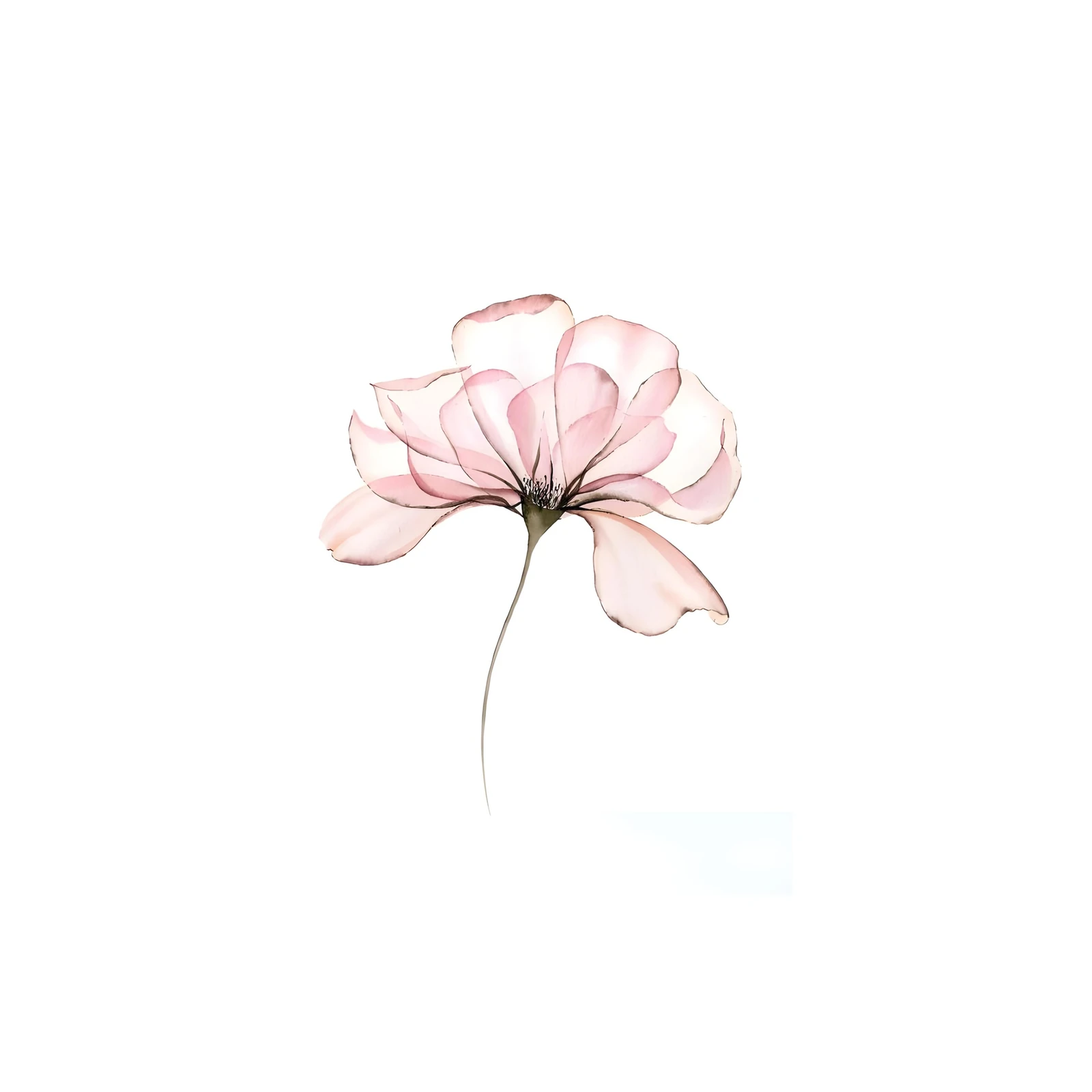 Ethereal Pink Flower Art Wall Art