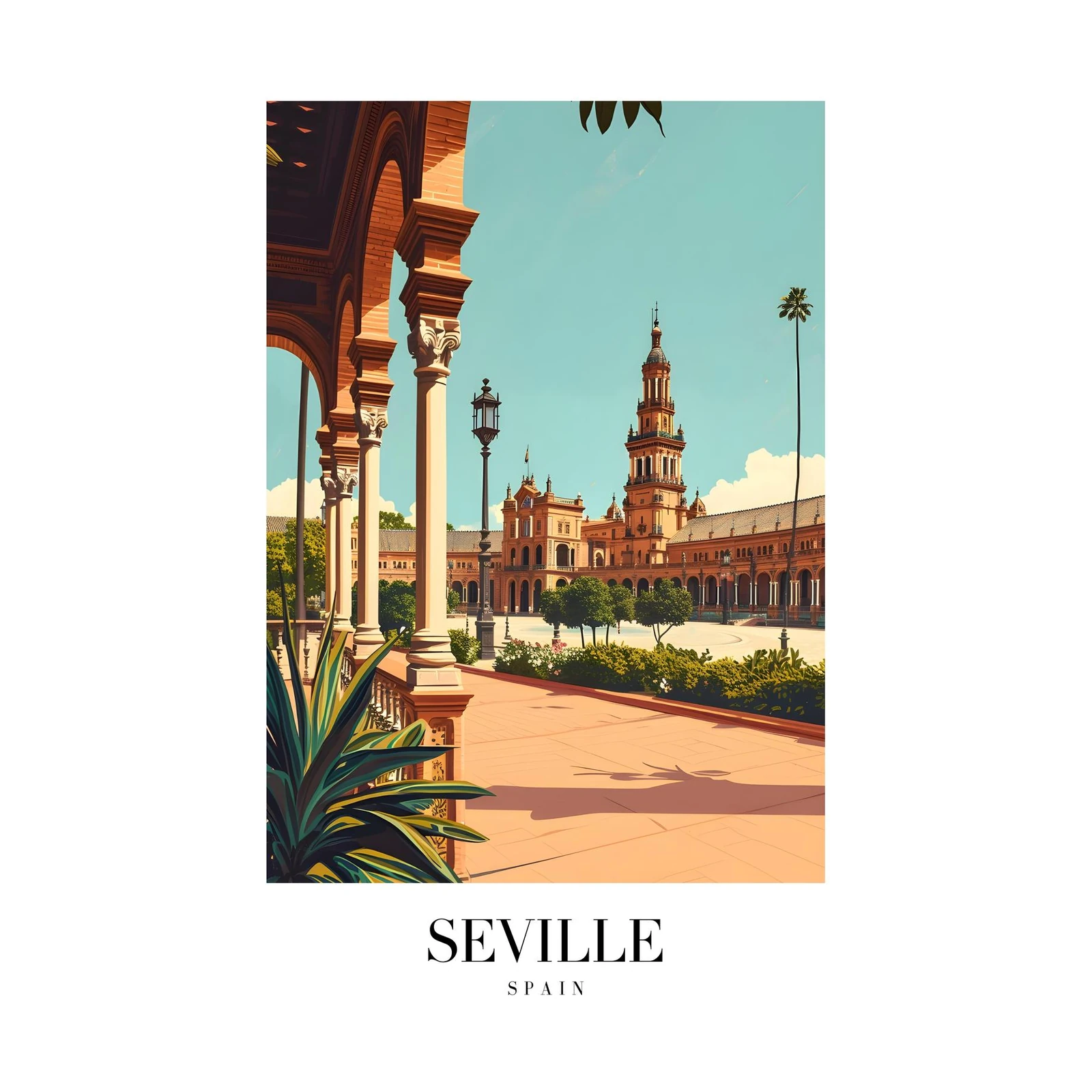 Seville Spain Plaza De Espana Wall Art