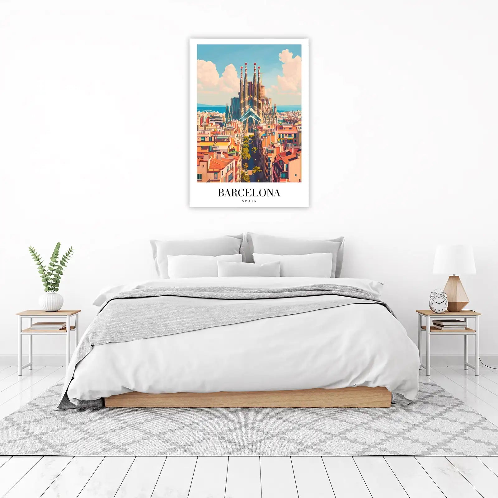Barcelona Sagrada Familia Skyline Wall Art