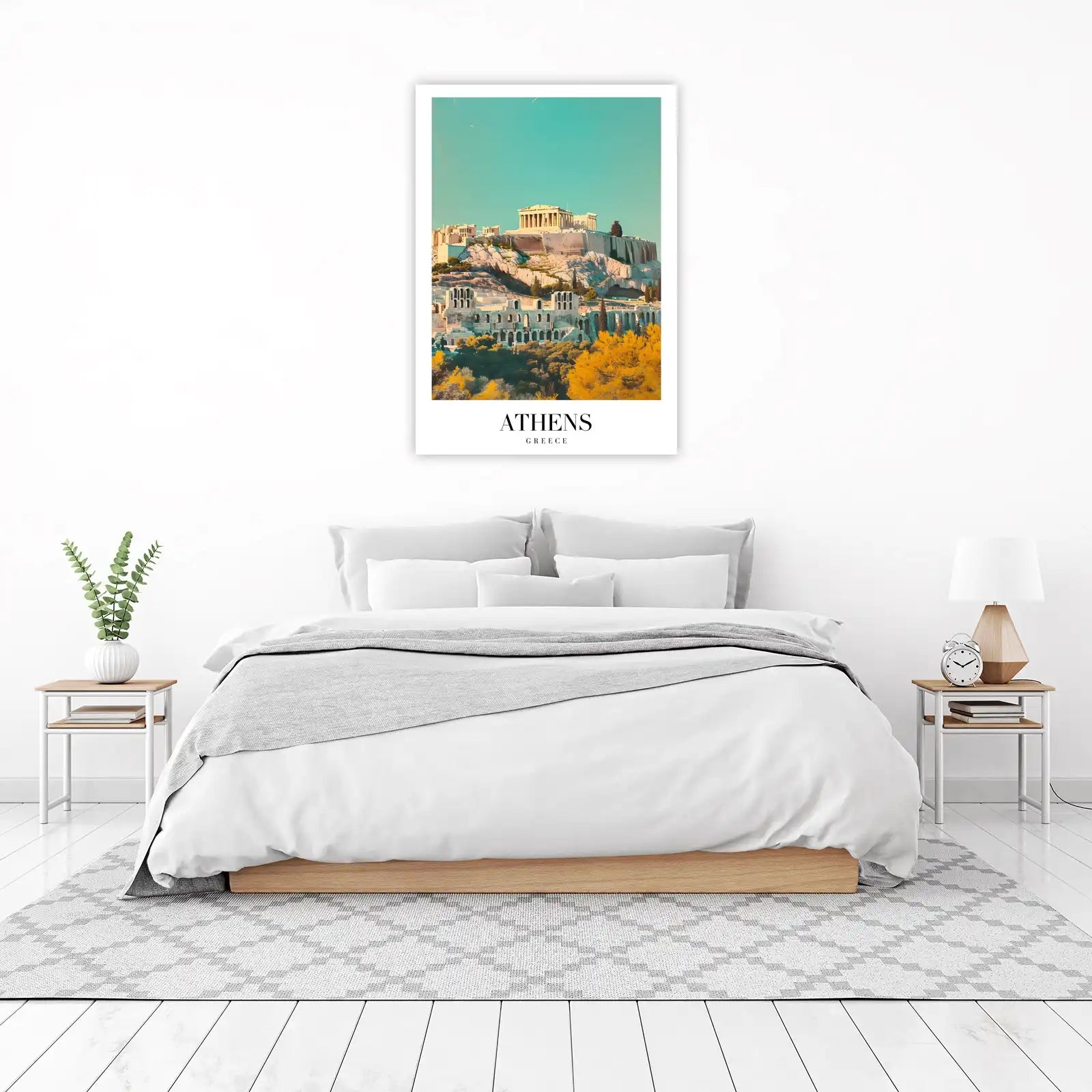 Vintage Athens Acropolis Wall Art - Travel Art