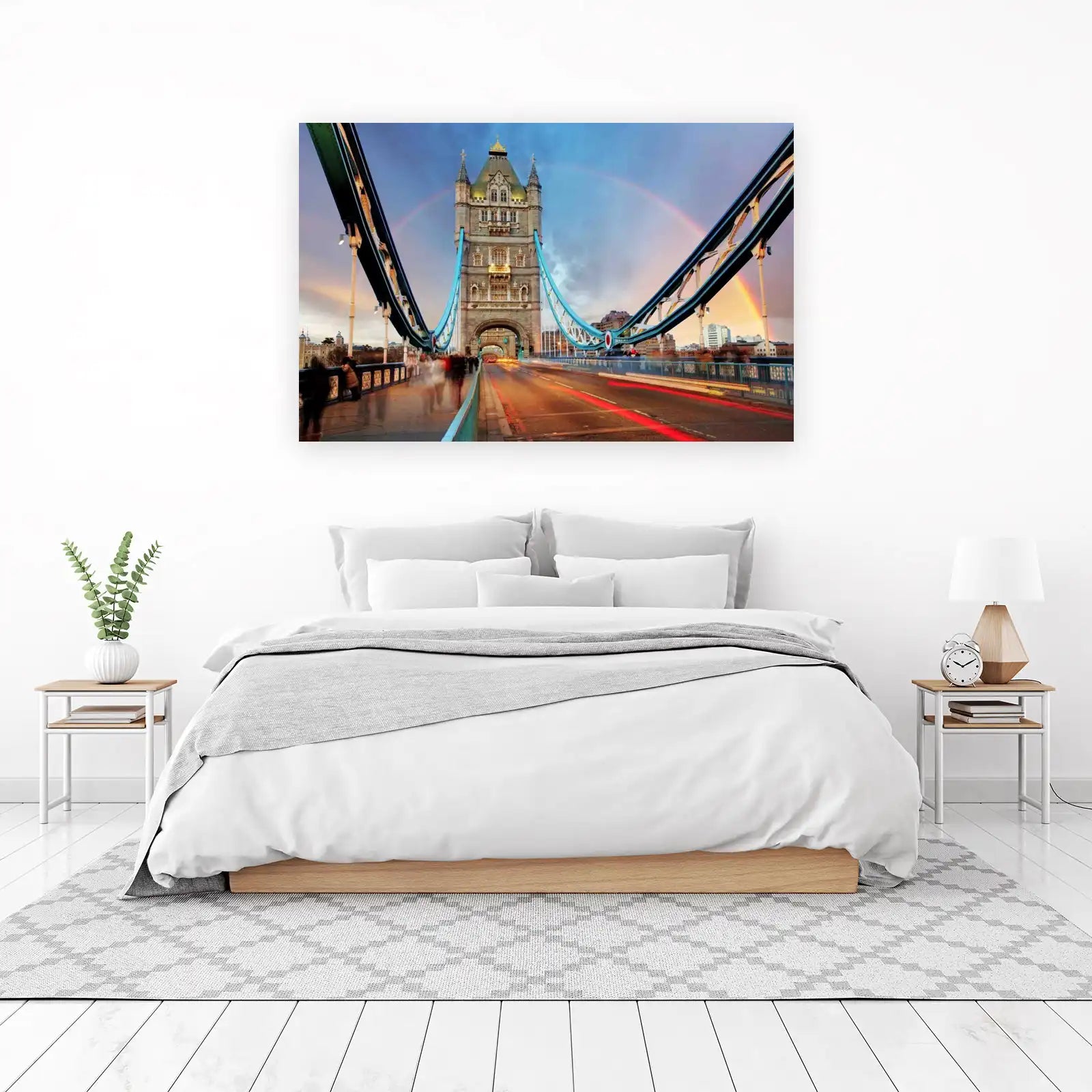 London Tower Bridge Rainbow Wall Art