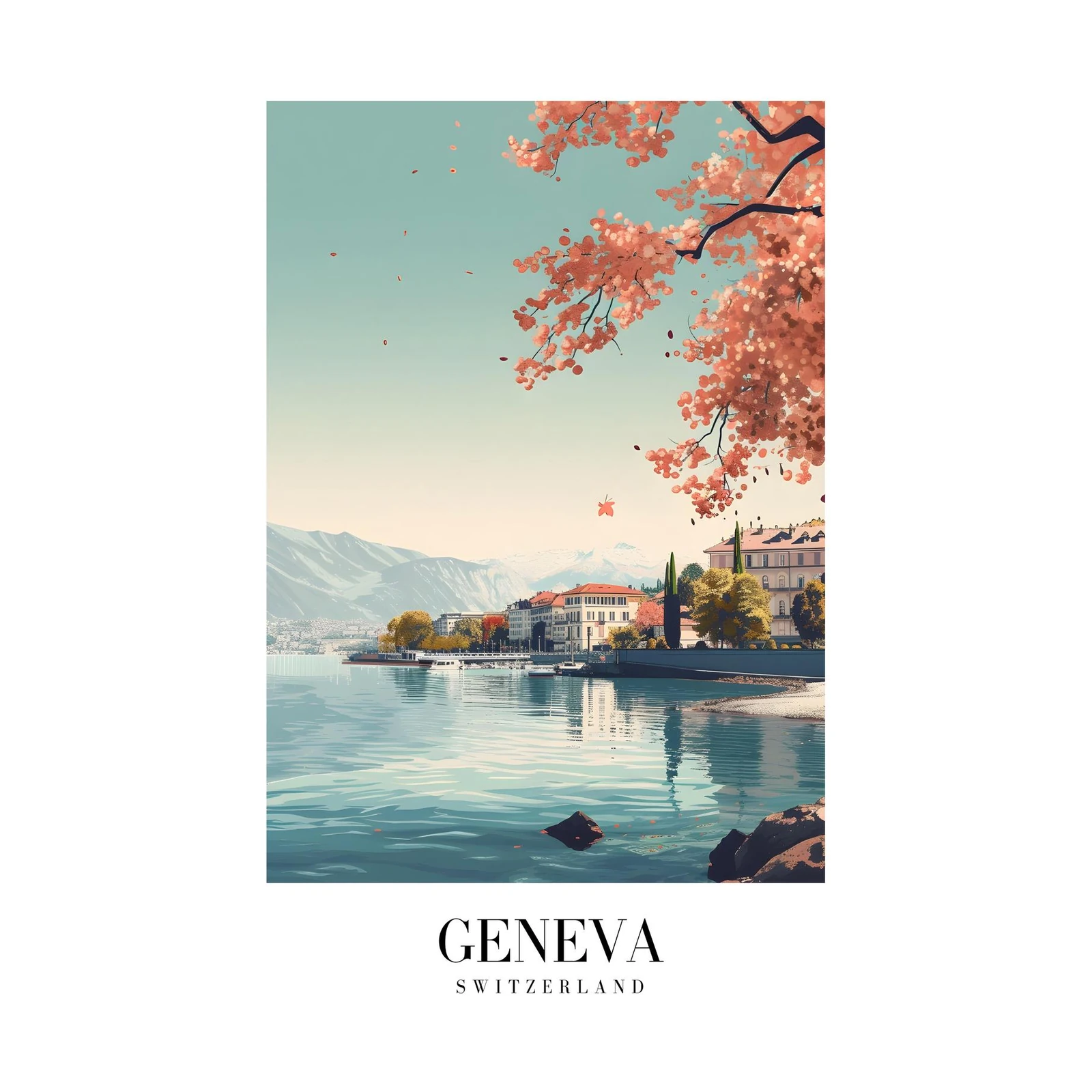 Geneva Lakeside Serenity Wall Art