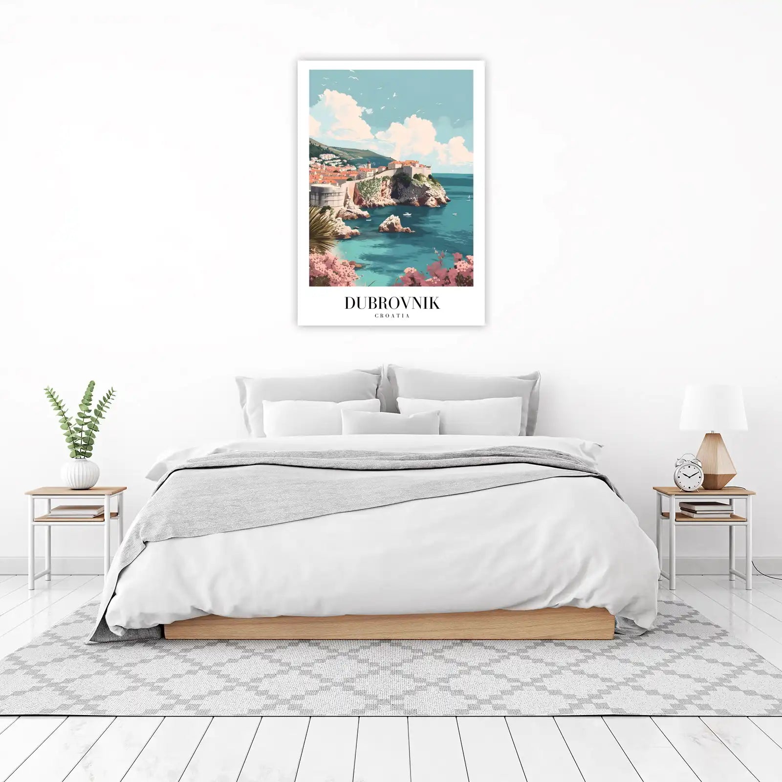 Serene Dubrovnik Coastal View Wall Art