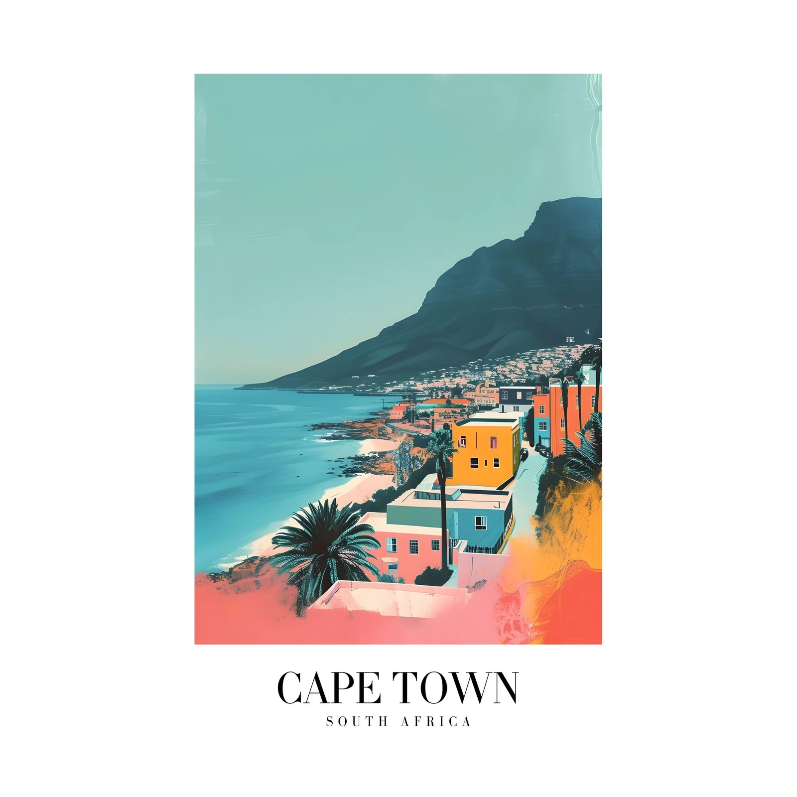 Vibrant Cape Town Landscape Wall Art