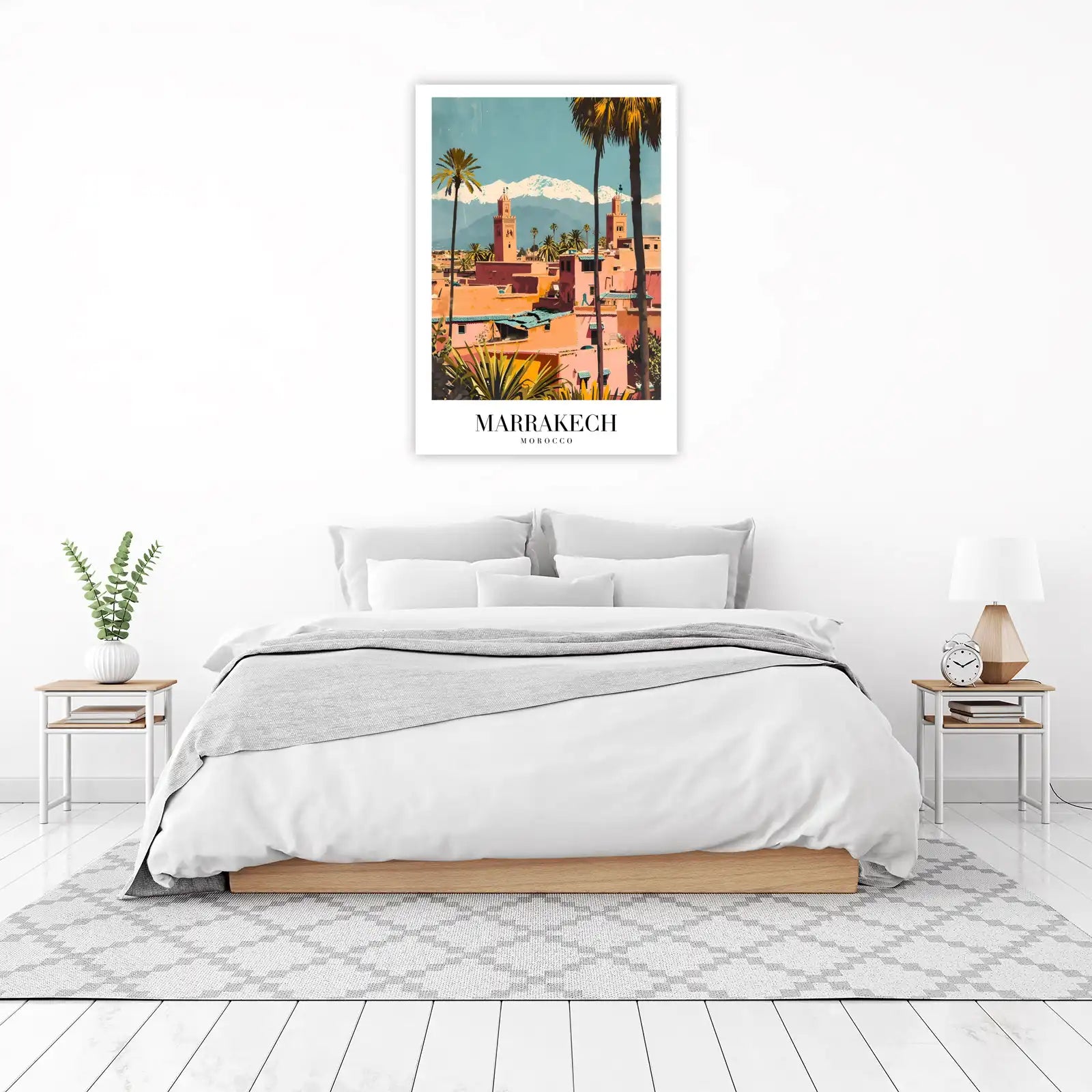Vibrant Marrakech Skyline Wall Art