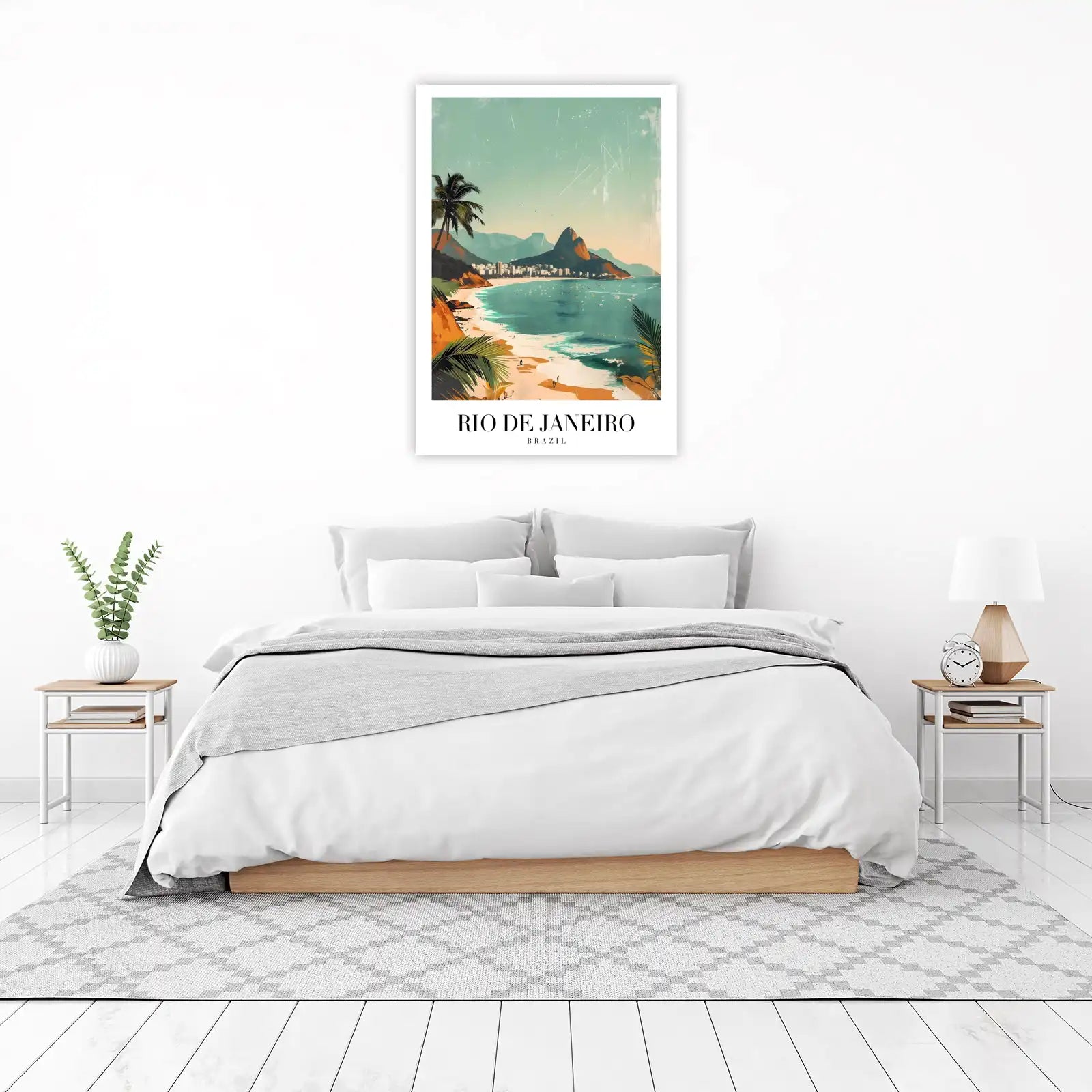 Vintage Rio de Janeiro Beach Wall Art