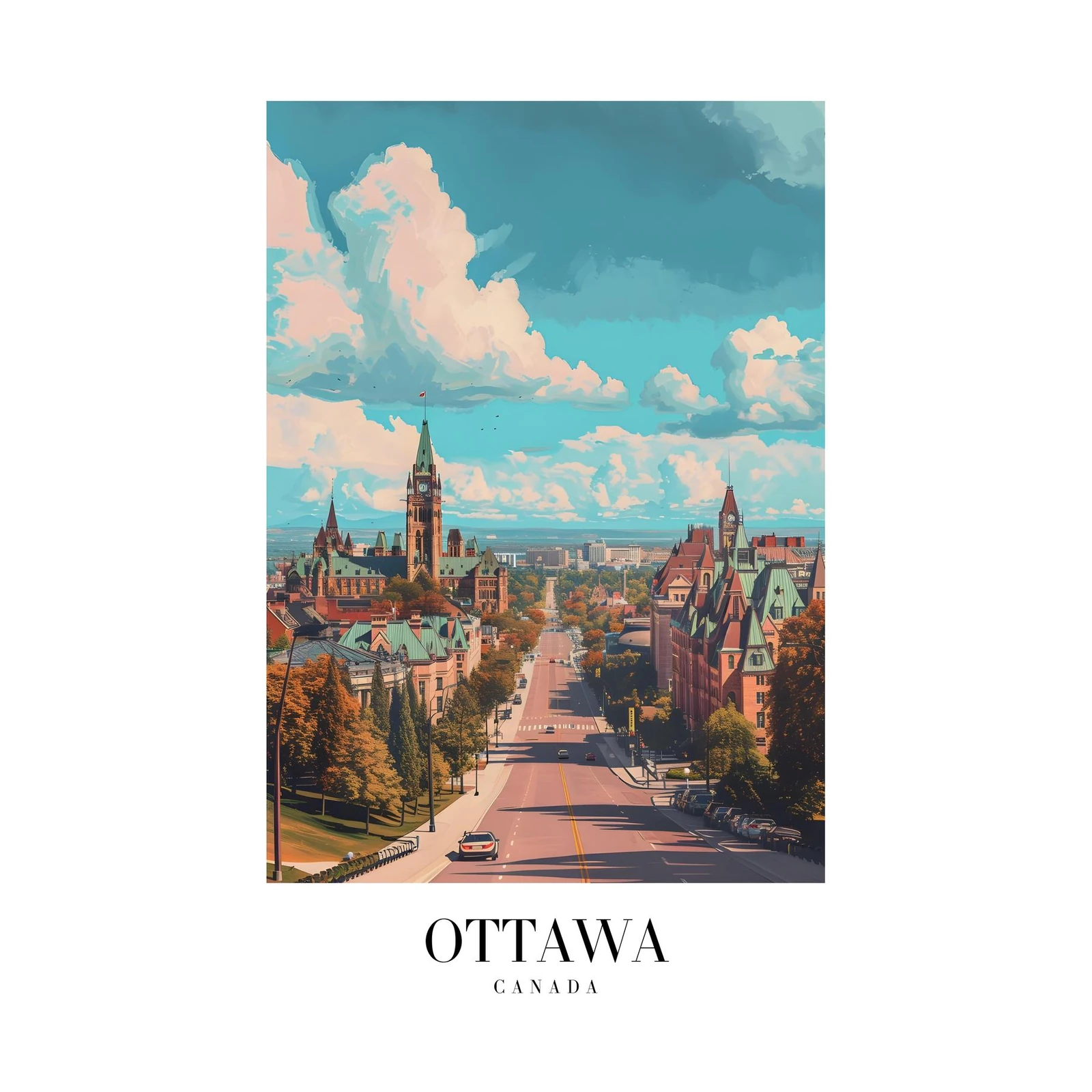 Ottawa Parliament Hill Scenic Wall Art