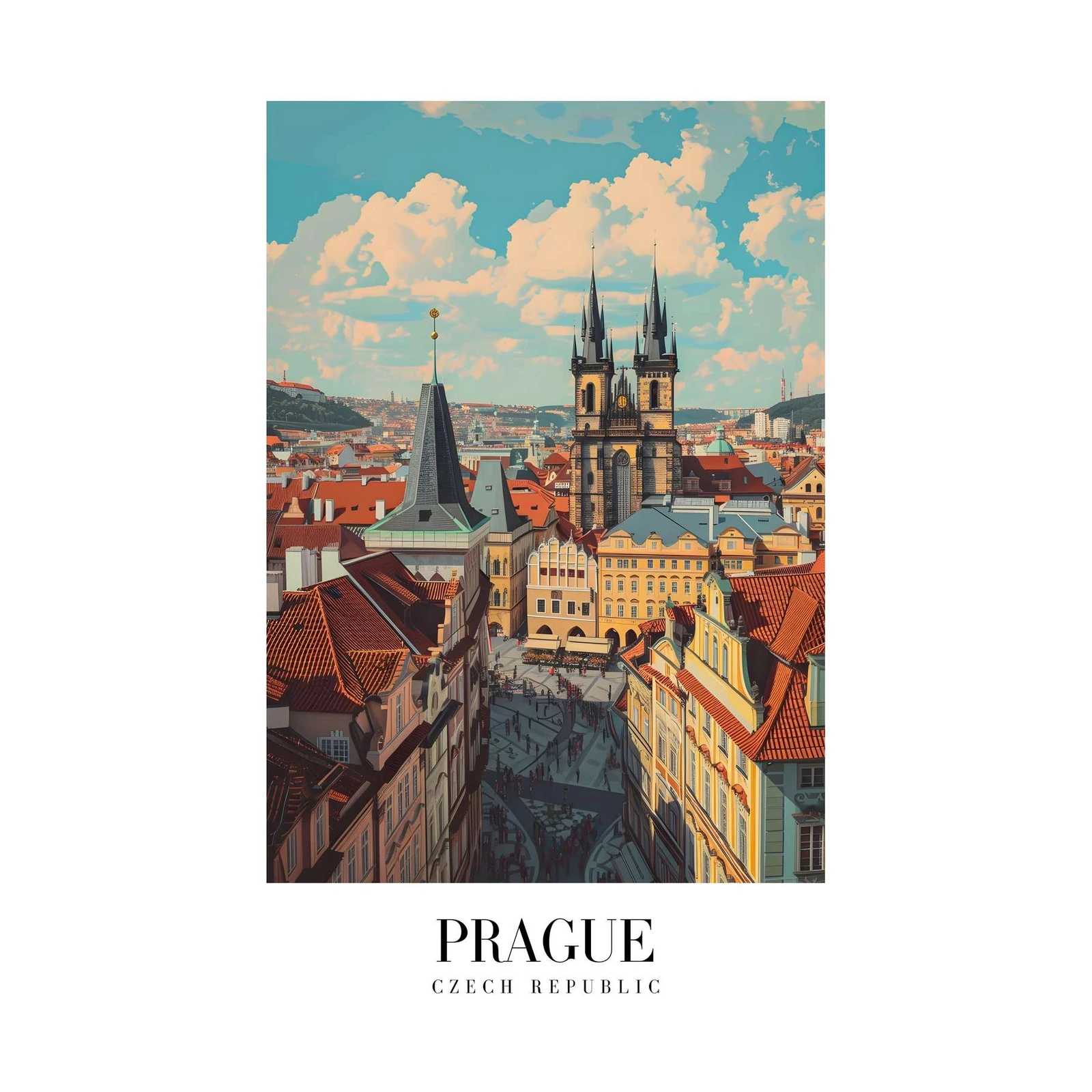 Prague Old Town Square Wall Art