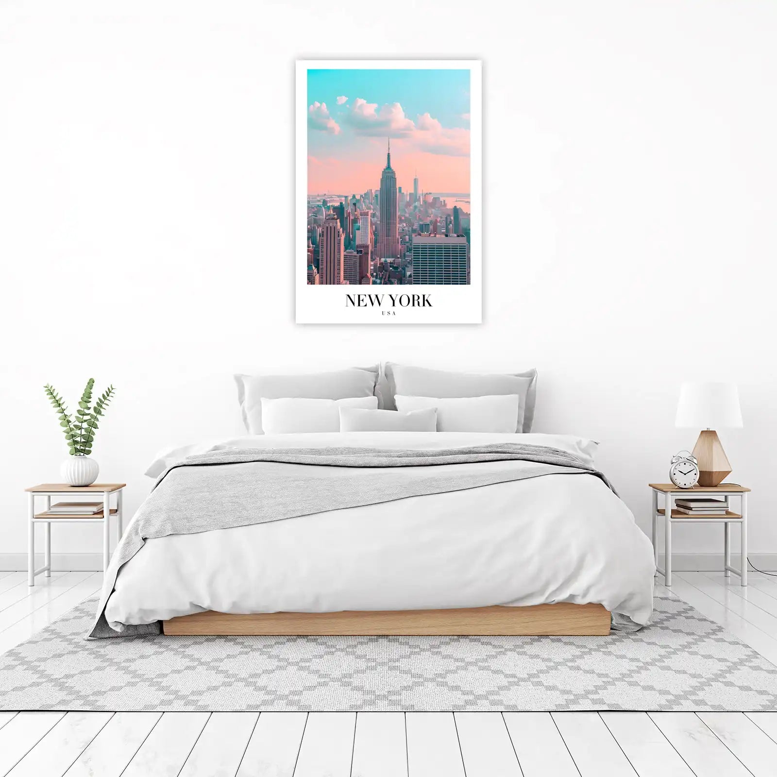 Dreamy NYC Skyline Empire State Wall Art