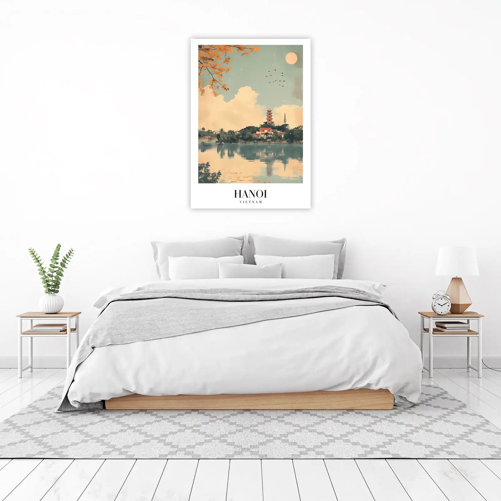 Hanoi Pagoda Serenity Wall Art