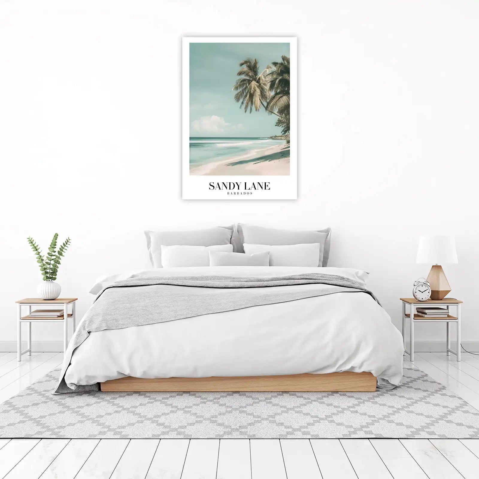 Tranquil Beach Palm Paradise Wall Art