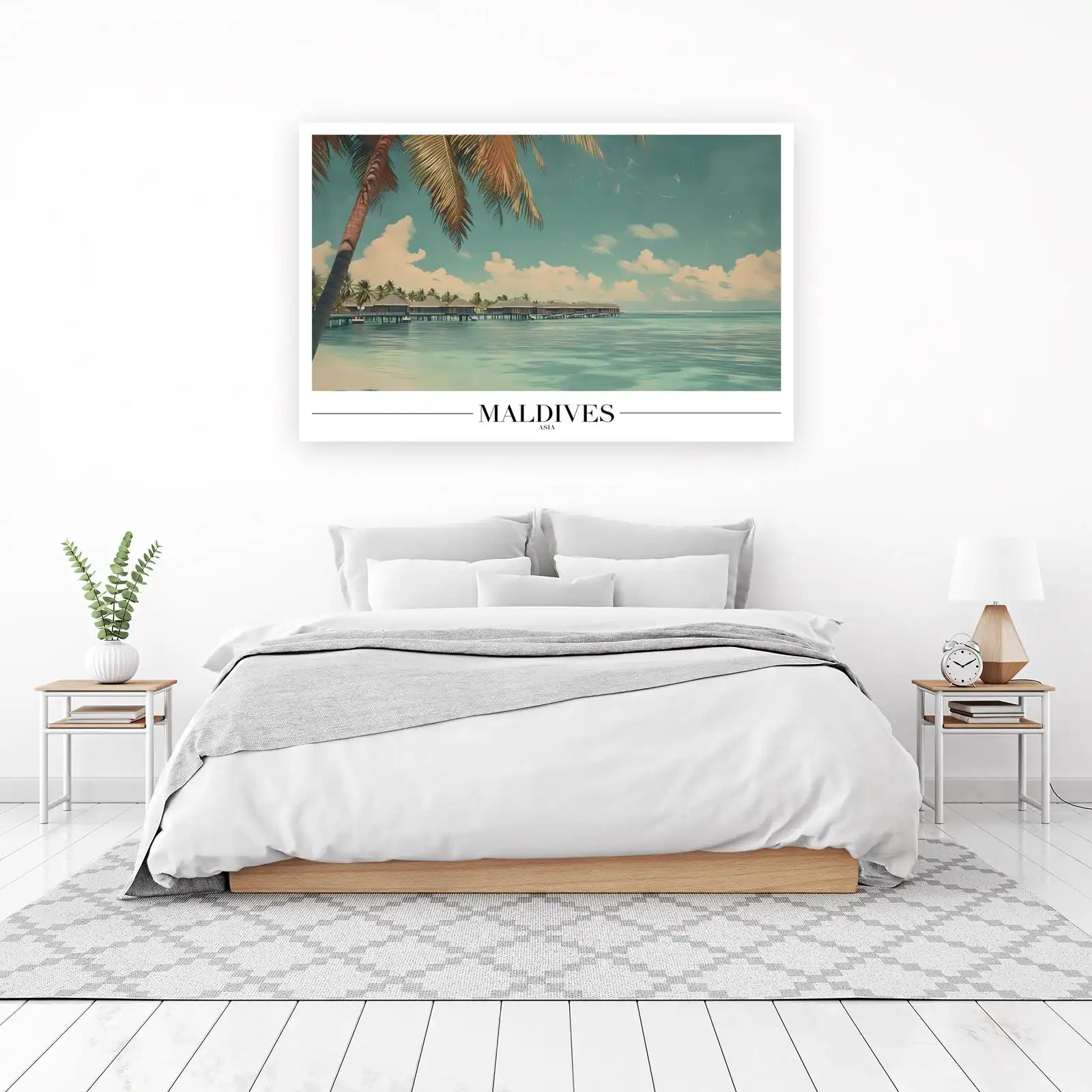 Maldives Paradise Serene Beach Wall Art