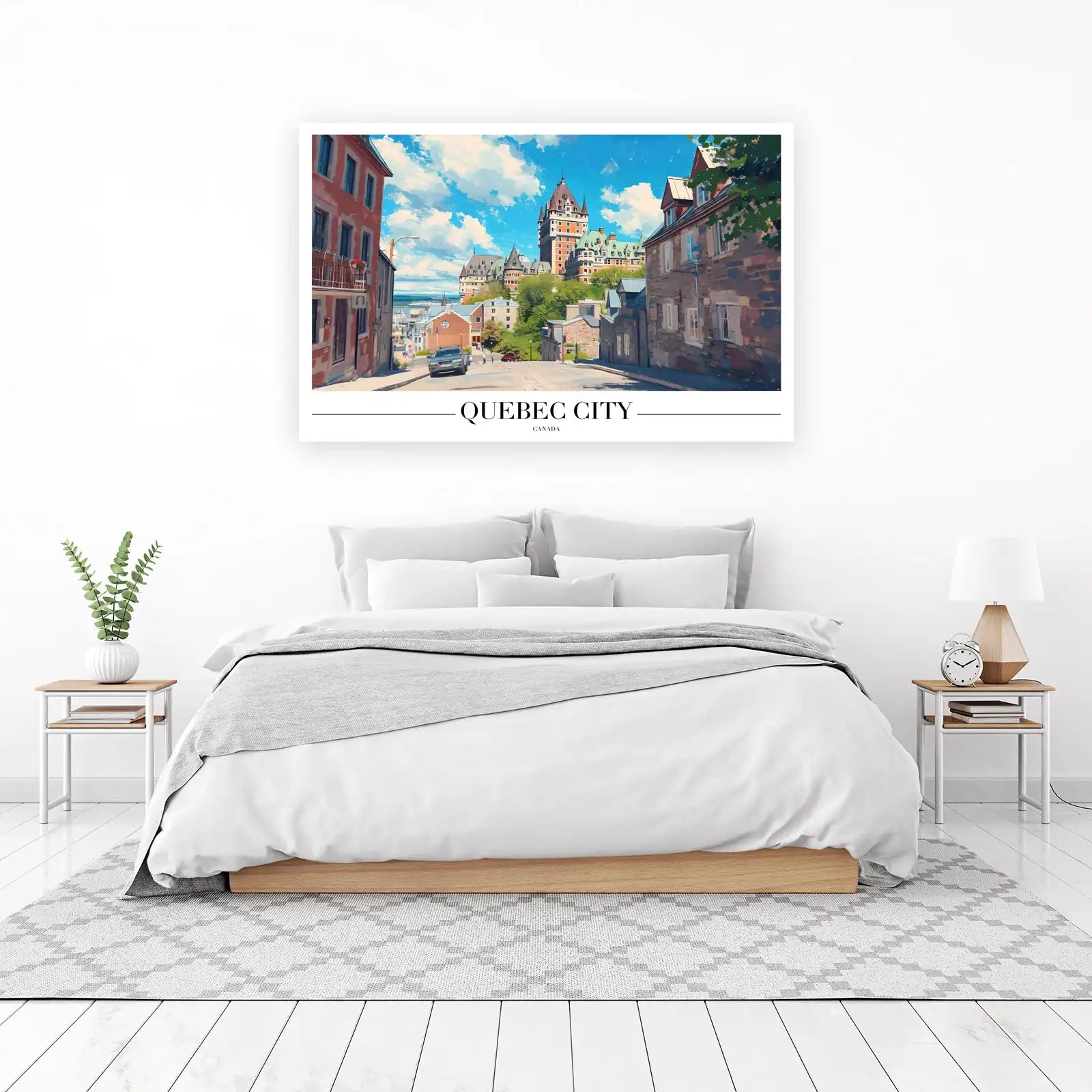 Quebec City Fairytale Castle Wall Art