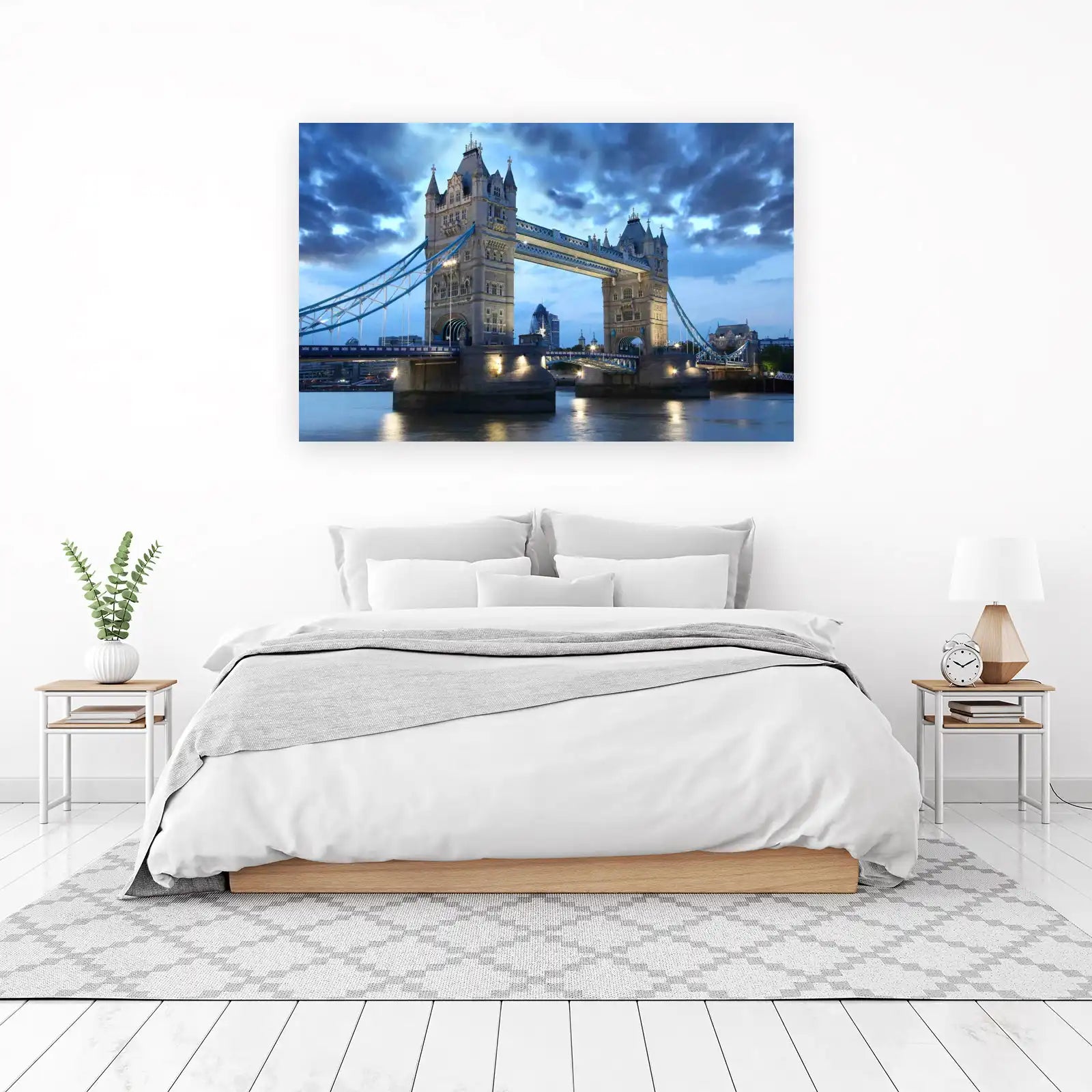 Majestic Tower Bridge London Dusk Wall Art