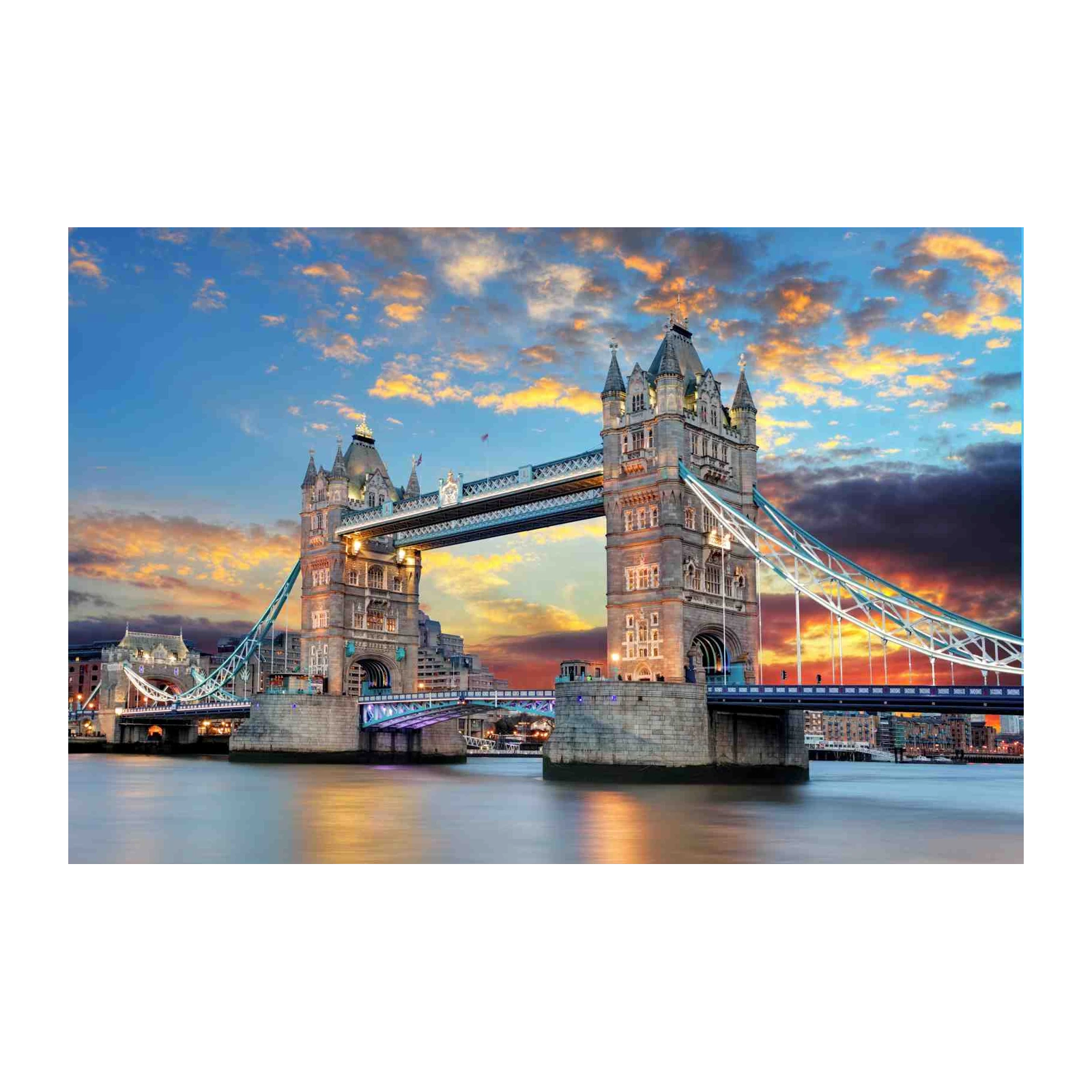 London Tower Bridge Sunset Wall Art