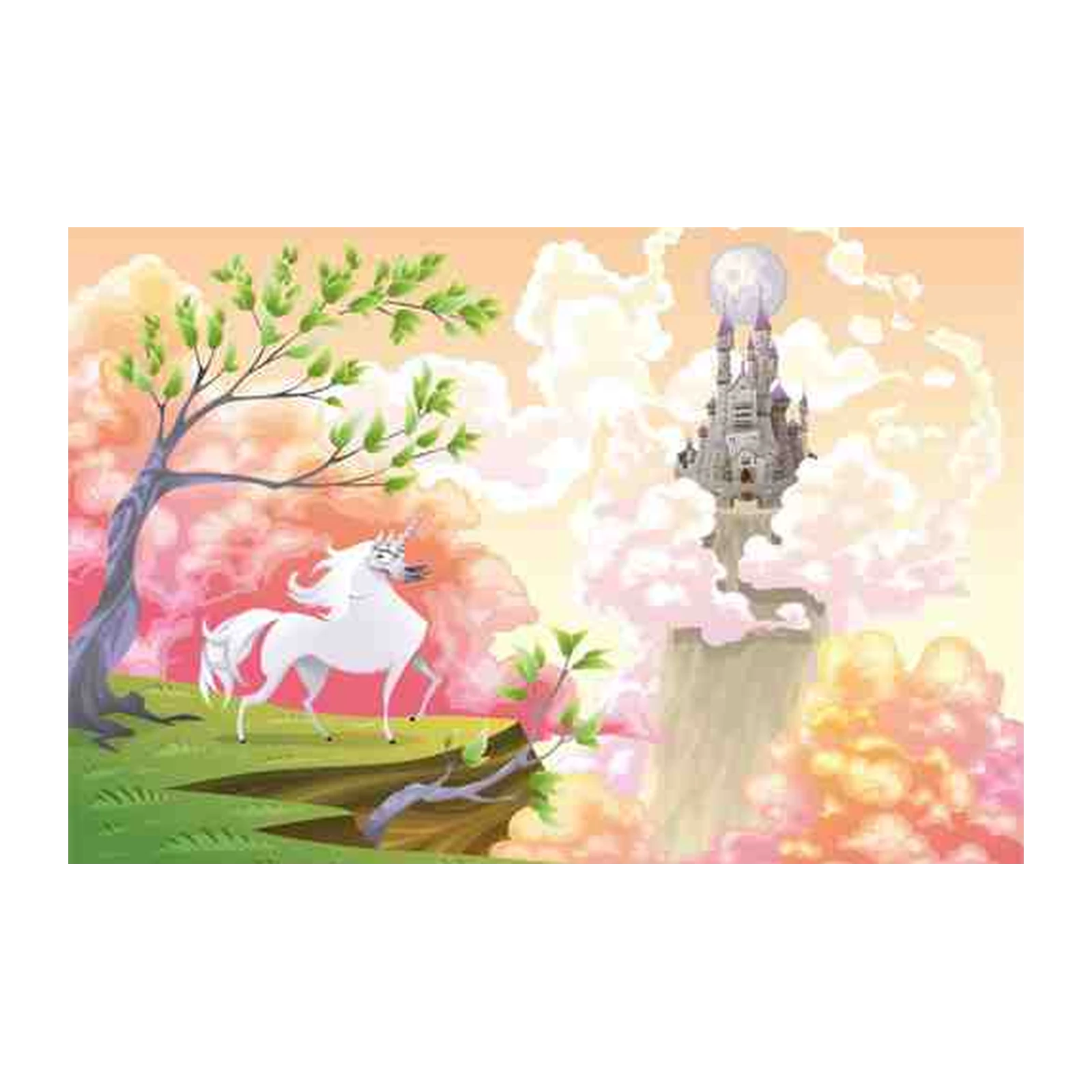 Magical Unicorn Castle Dreamland Wall Art