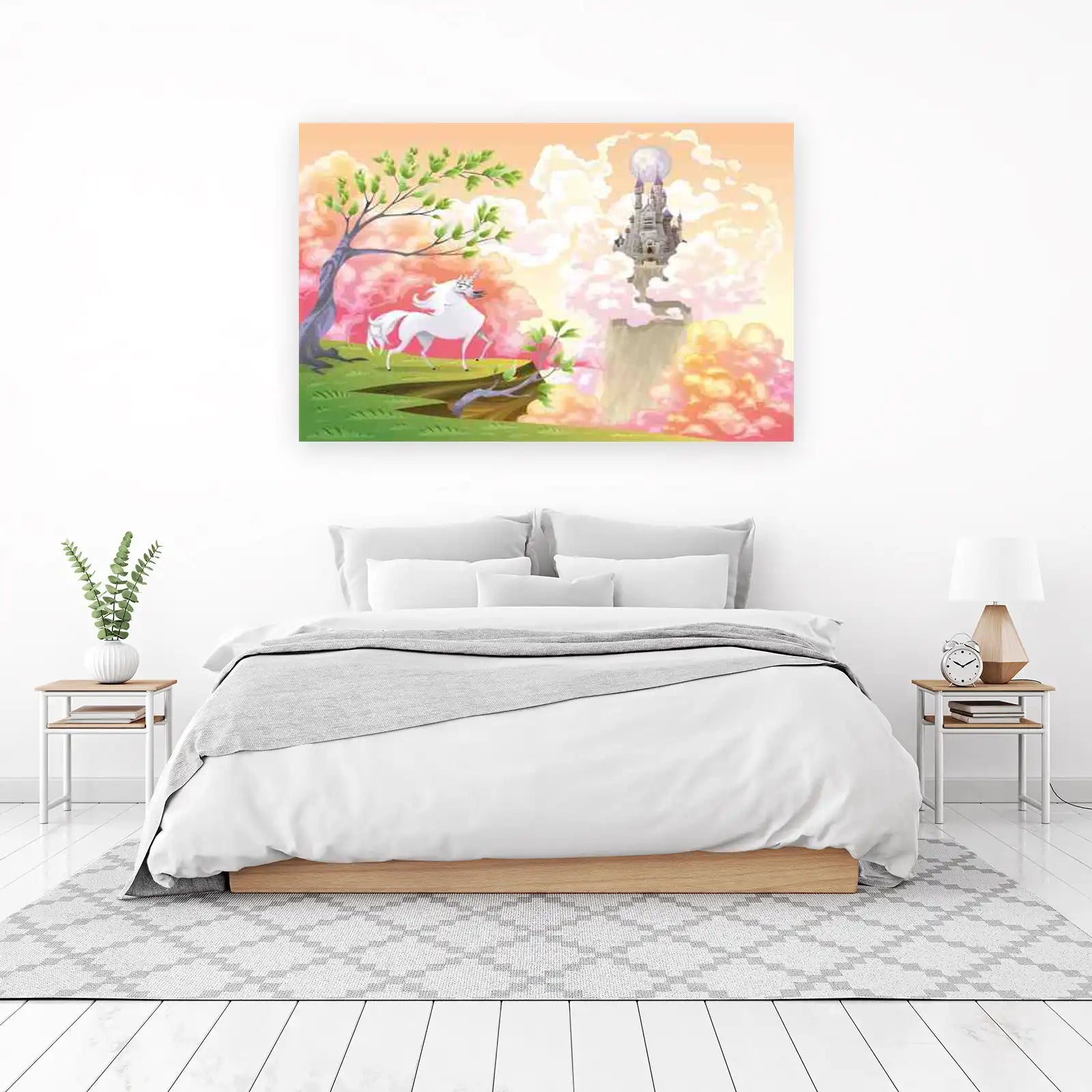 Magical Unicorn Castle Dreamland Wall Art