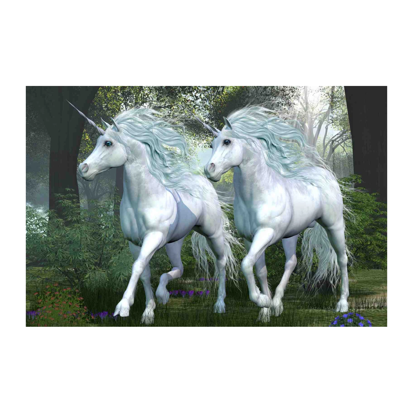 Enchanted Forest Unicorns Wall Art