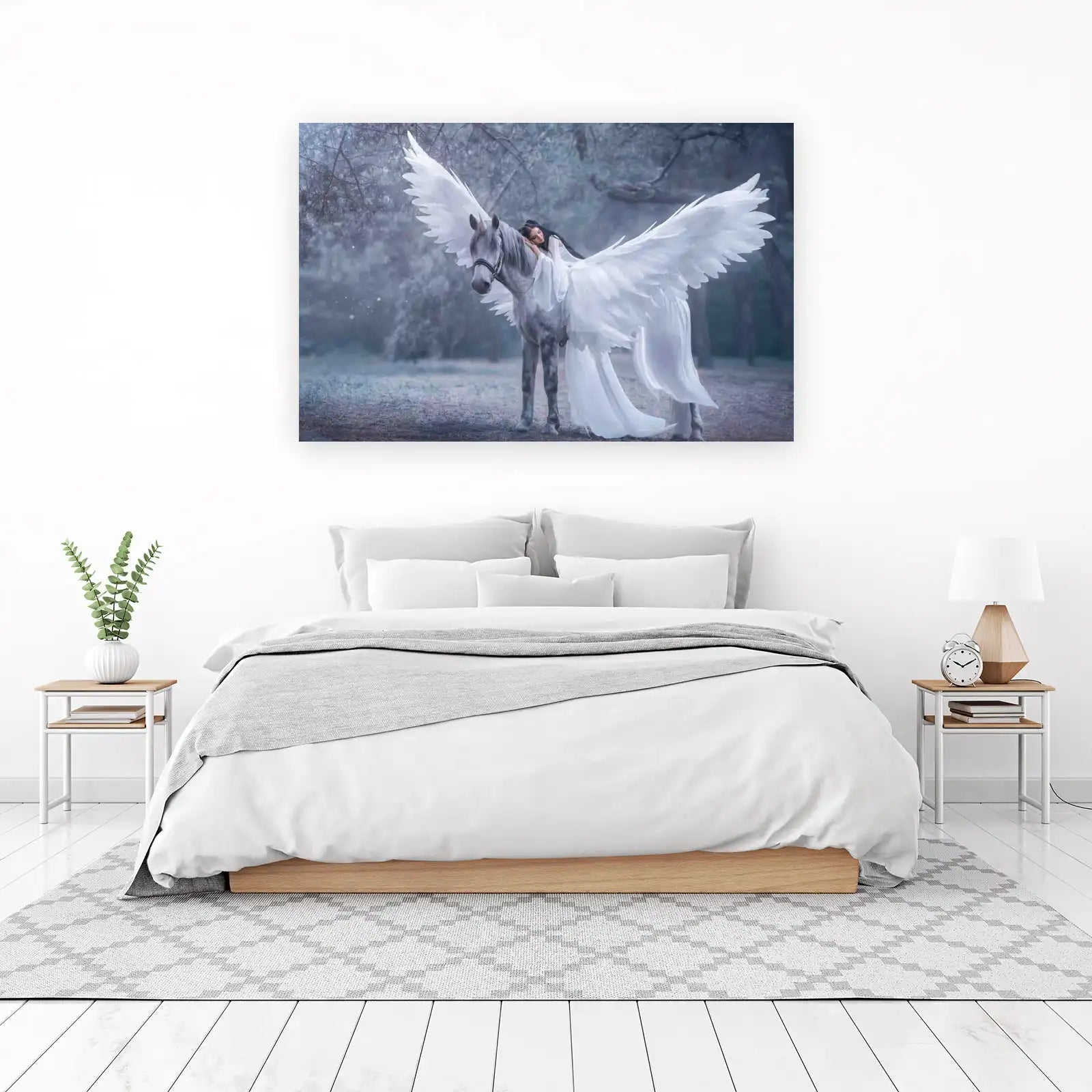 Enchanting Angelic Pegasus Wall Art
