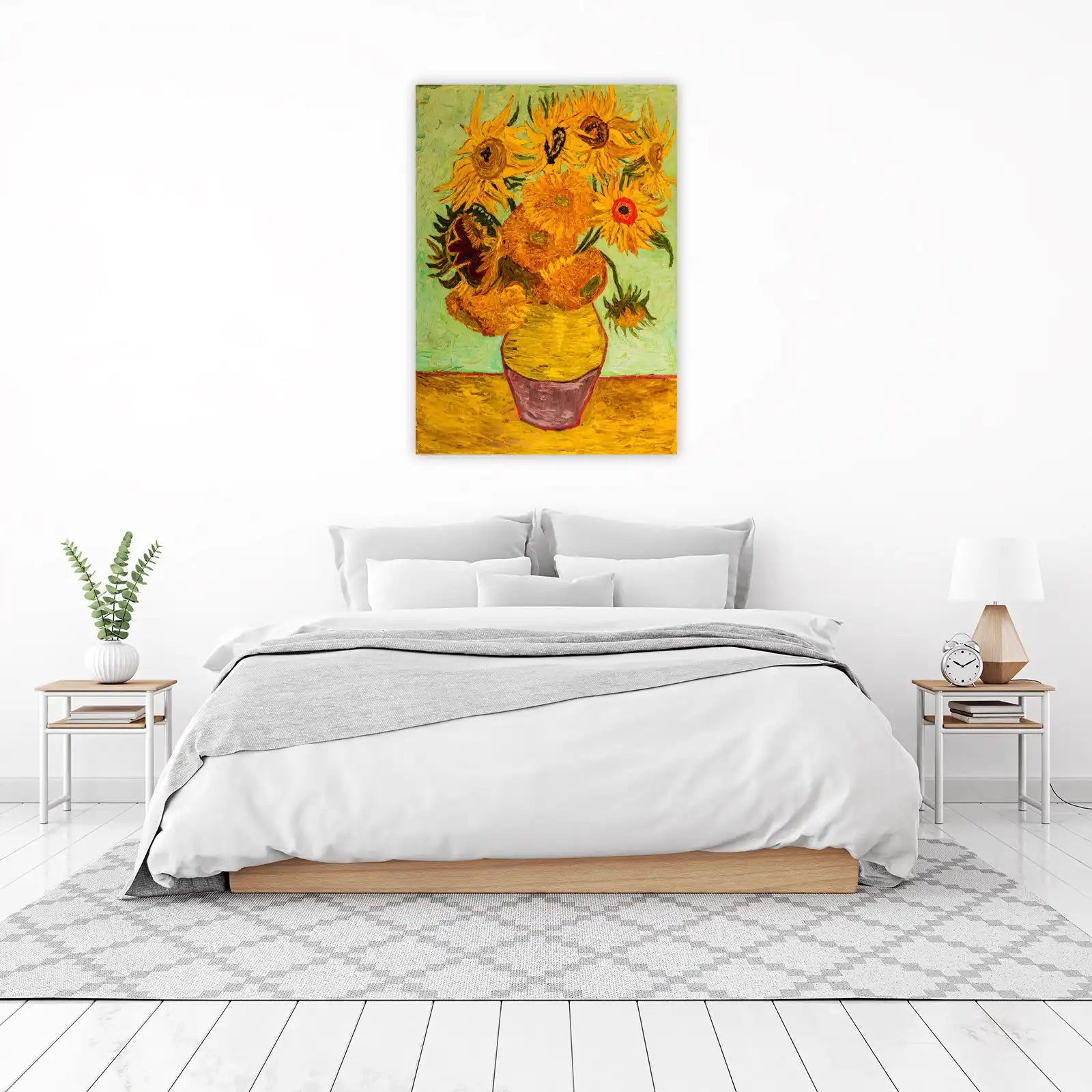 Vibrant Sunflowers Bouquet Wall Art