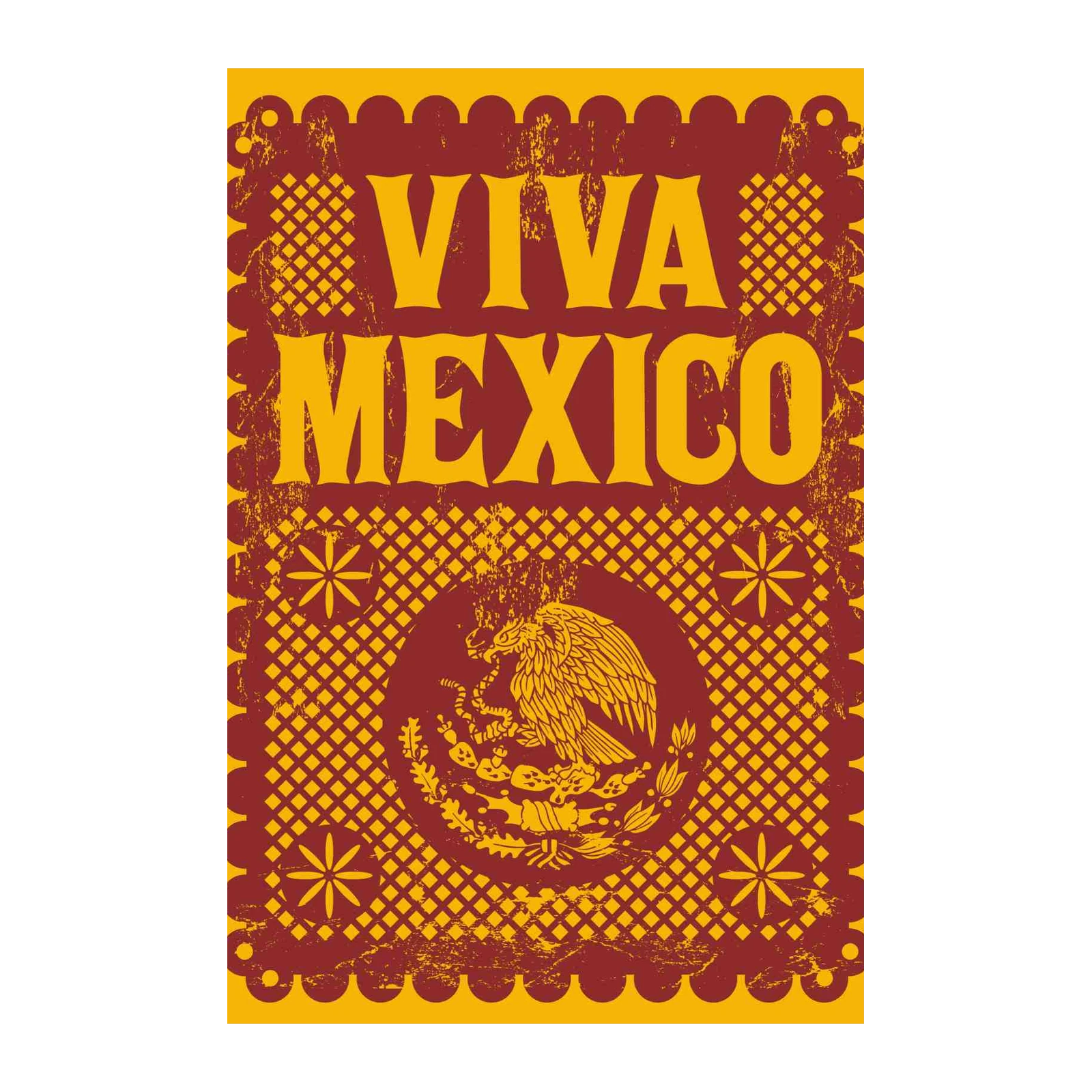 Viva Mexico Papel Picado Wall Art