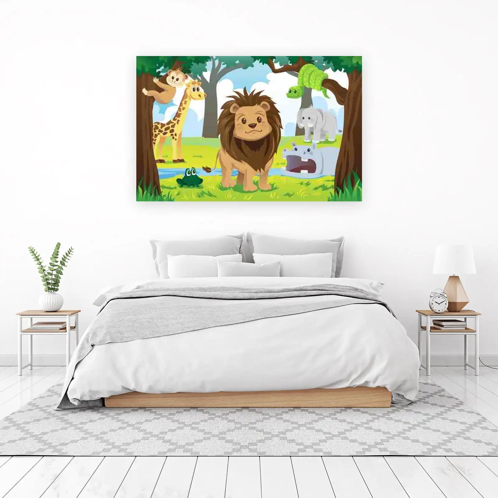 Jungle Friends Safari Animals Wall Art