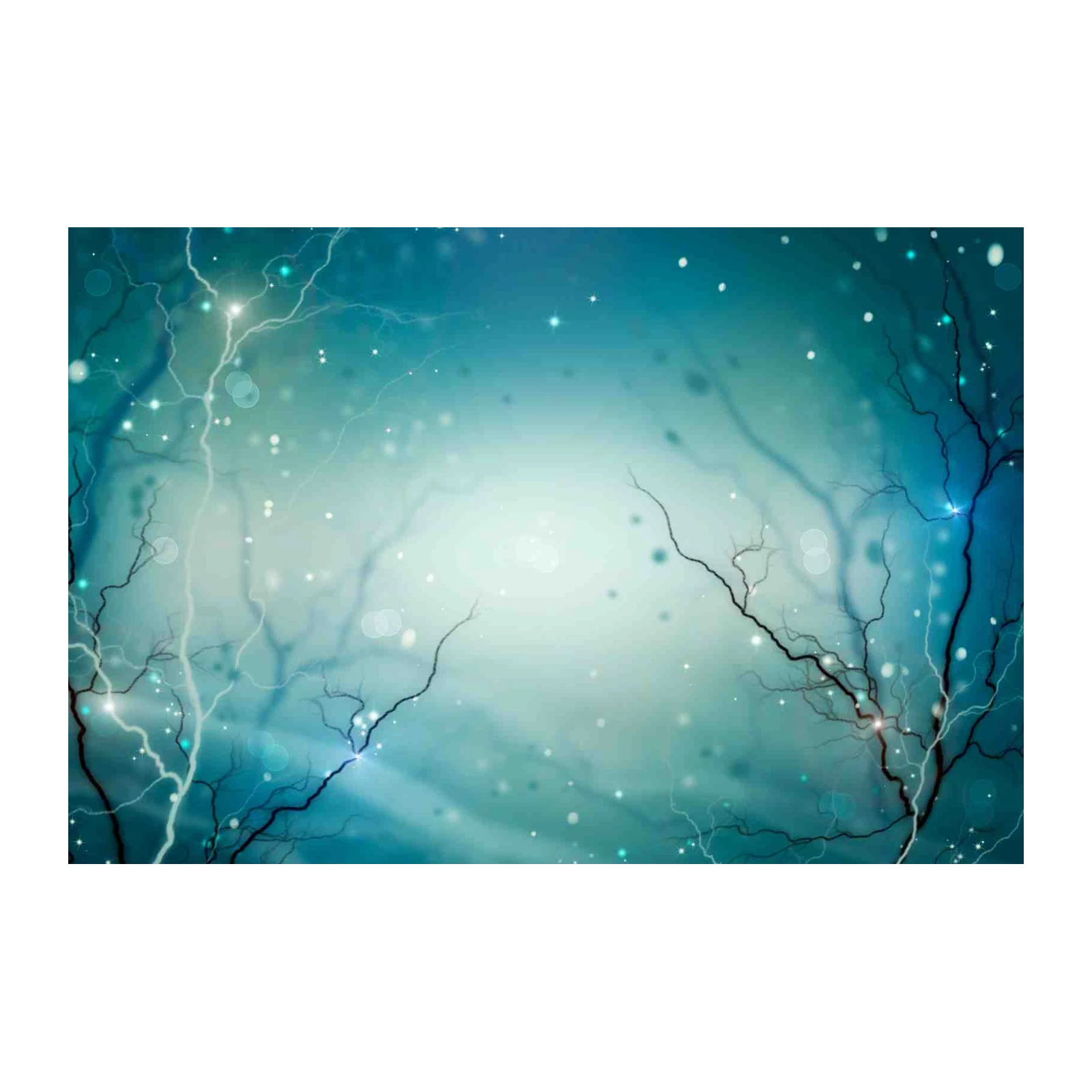 Mystical Forest Lightning Wall Art