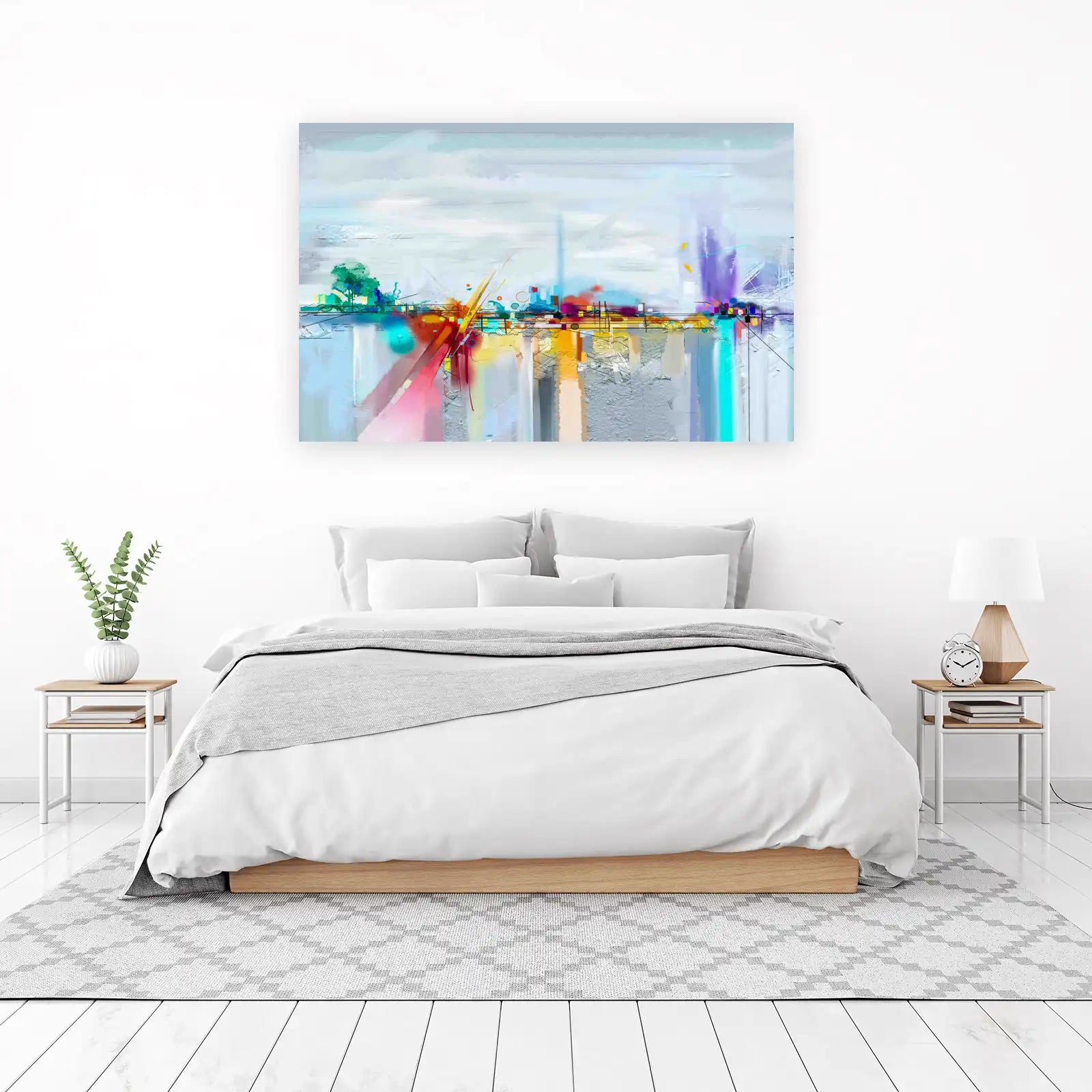 Abstract Cityscape Wall Art