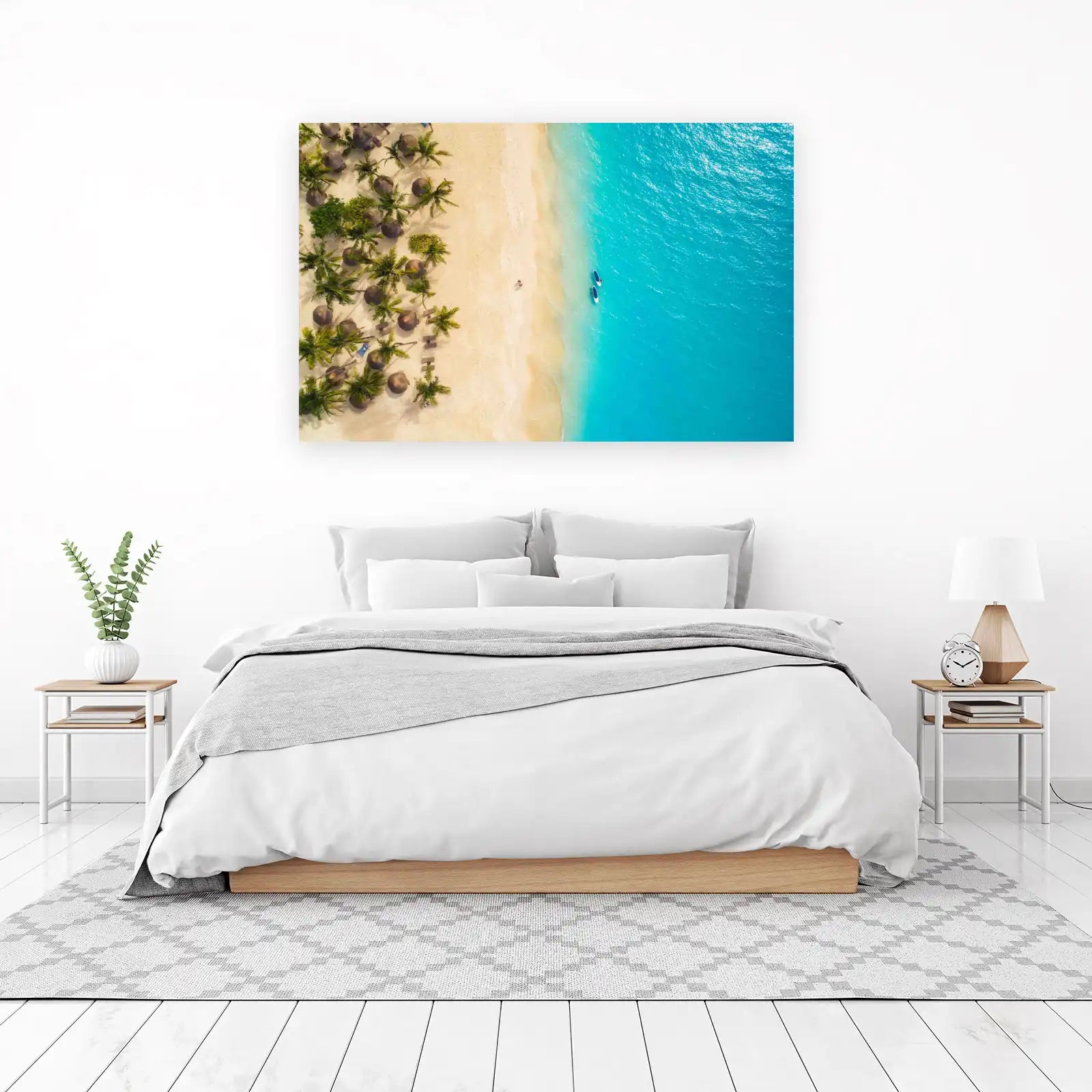 Tropical Beach Paddleboard Serenity Wall Art
