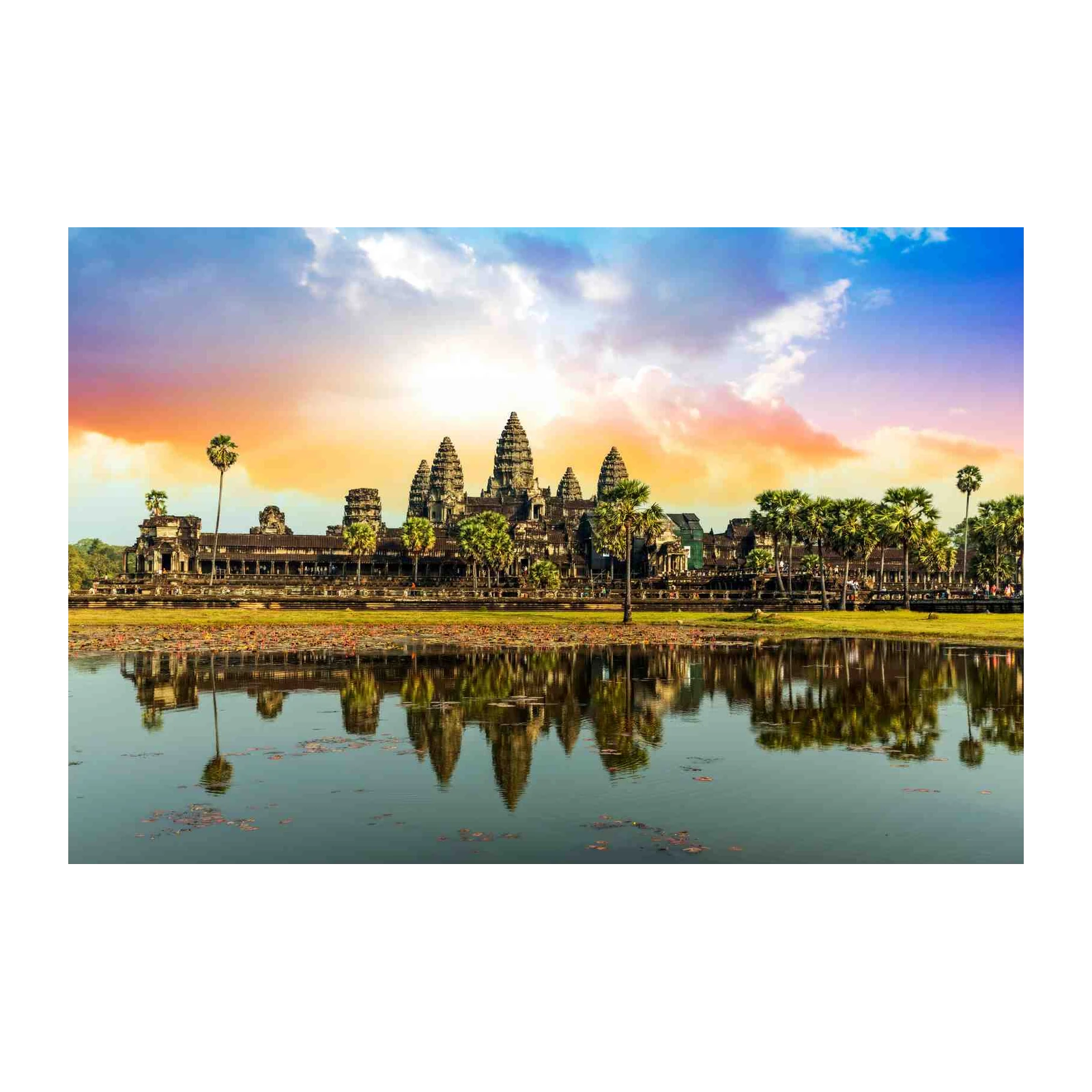 Angkor Wat Sunrise Serenity Wall Art