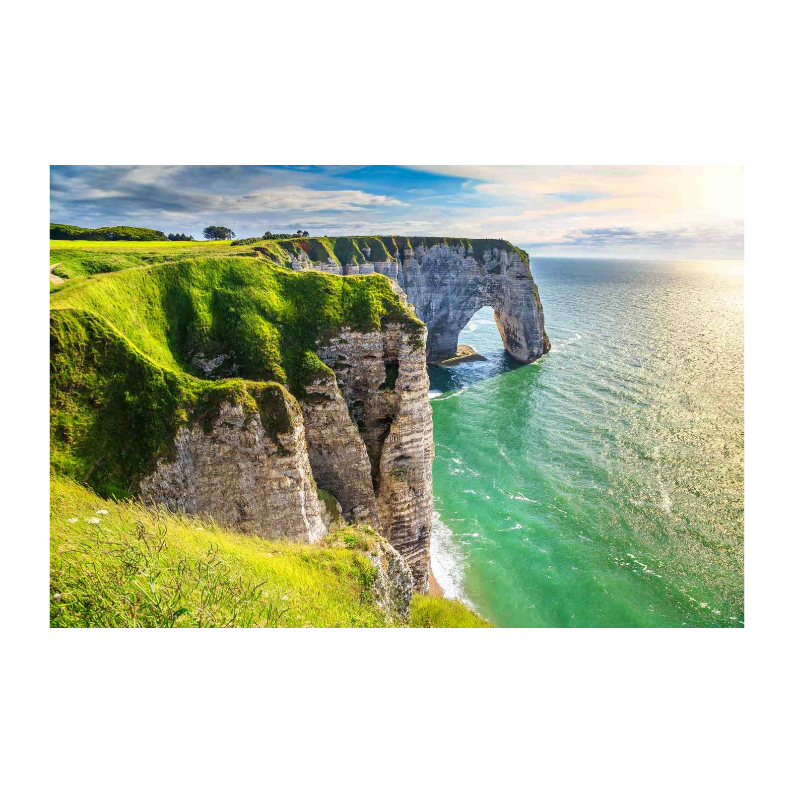 Etretat Cliffs Coastal Arch Wall Art